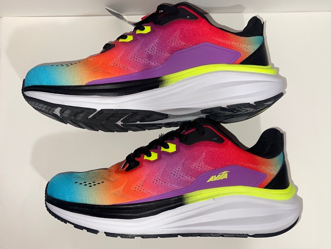 Avia AVI-MOVE Memory Foam Running Shoes Women’s Wide L9/R9.5 Multicolor Sneakers