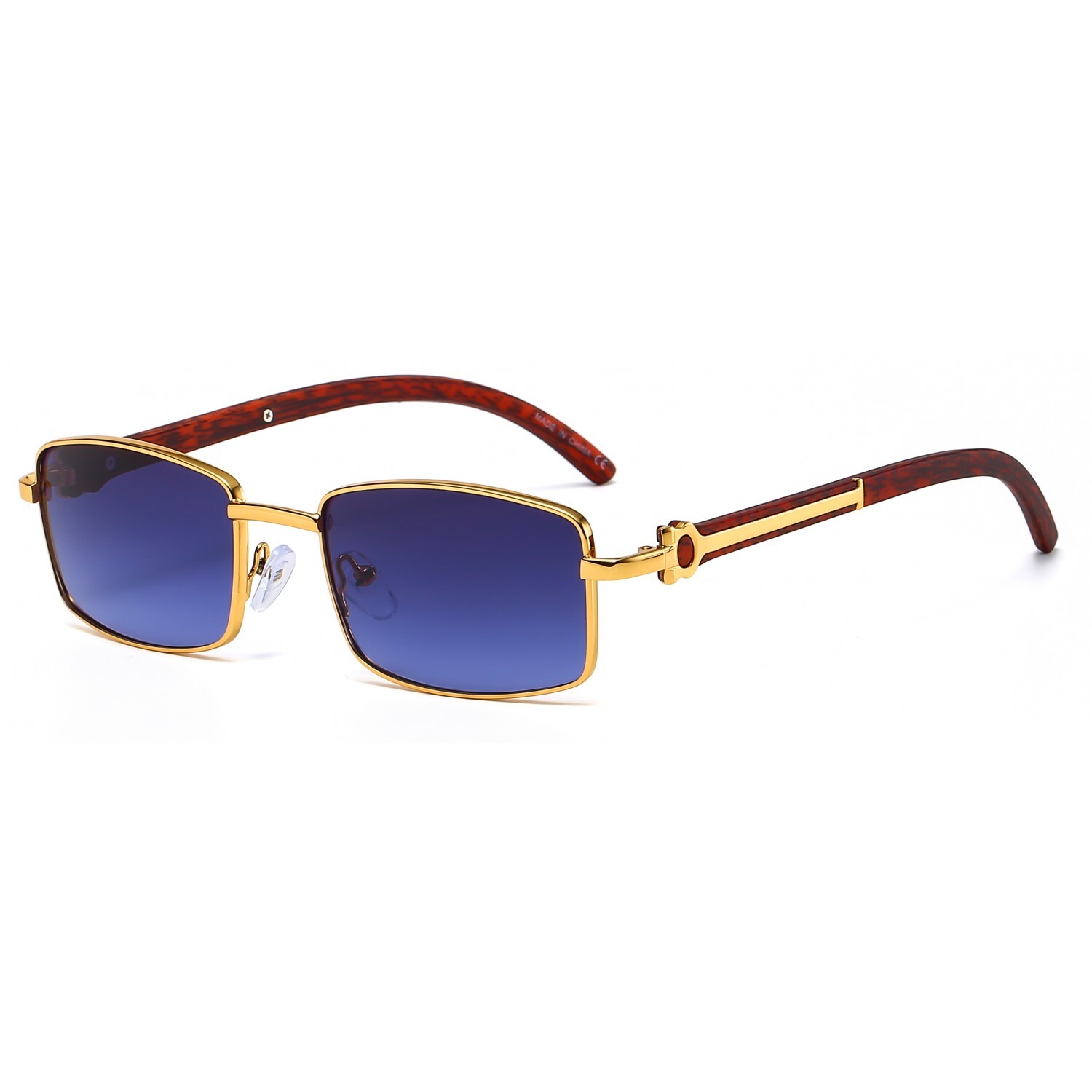 Sunglasses Men Rectangular Classy Fashion Trendy 80’s 90’s Casual Male Lentes