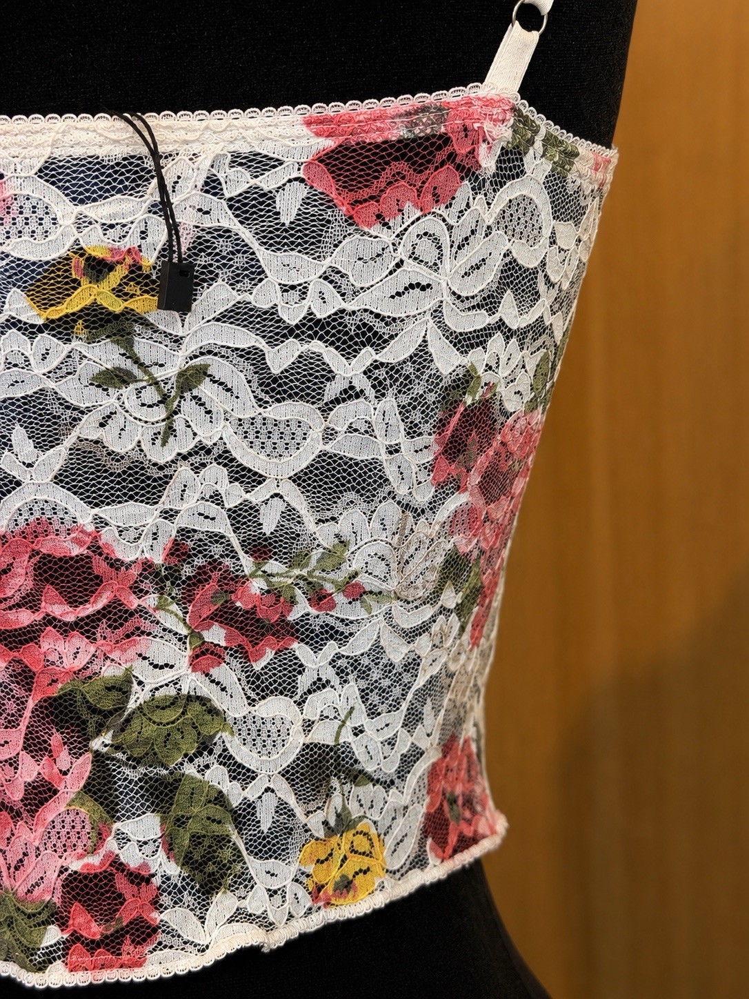 Edikted Coquette Y2K Floral Lace Corset Cami Top | Garden Muse