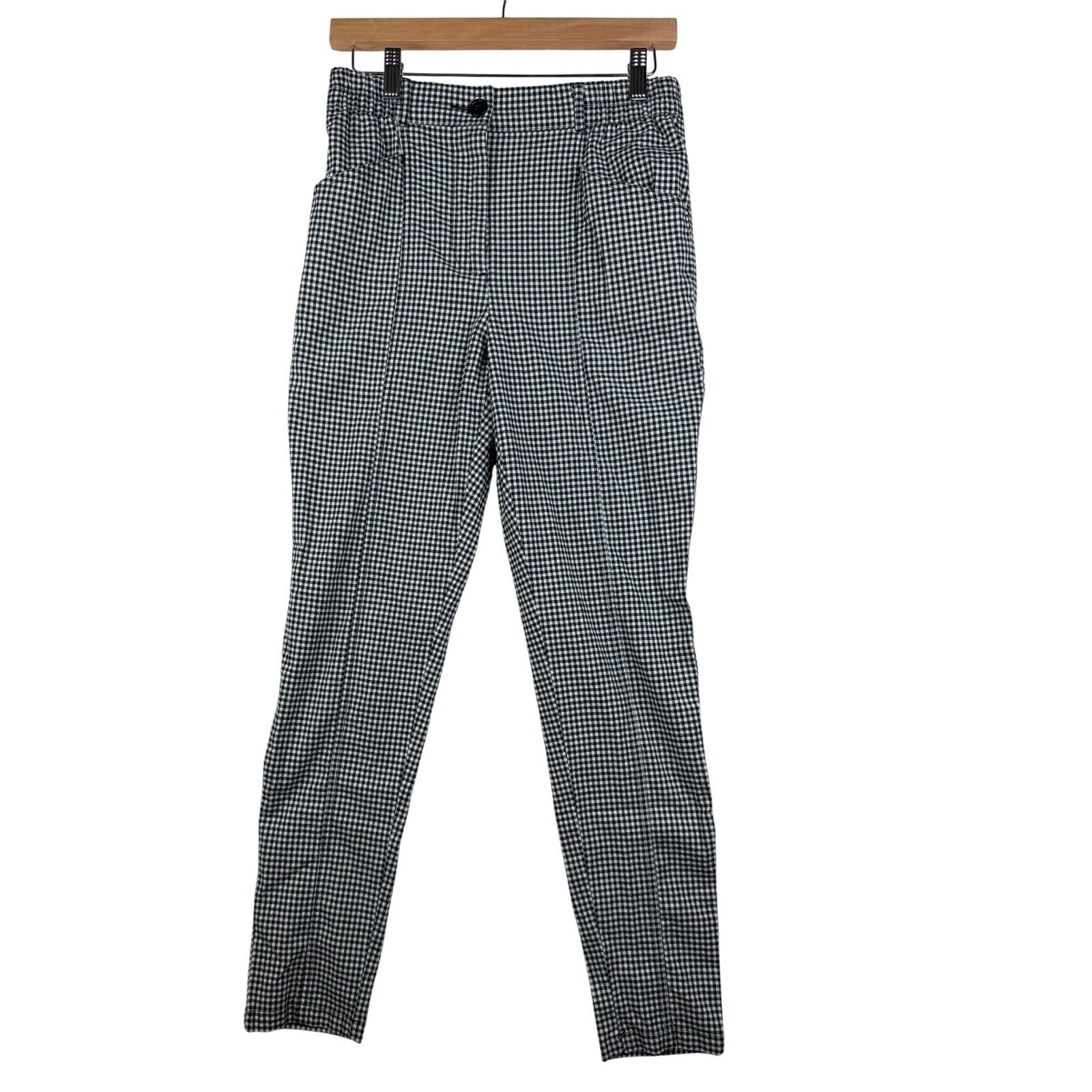 Urban Outfitters Checkered Elastic Waist Pants size Small Black/White