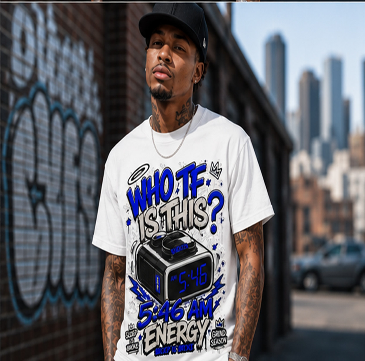 Street Wear Hip Hop Pro Club Shaka Big & Tall Tee Shirt to Match Who TF is This