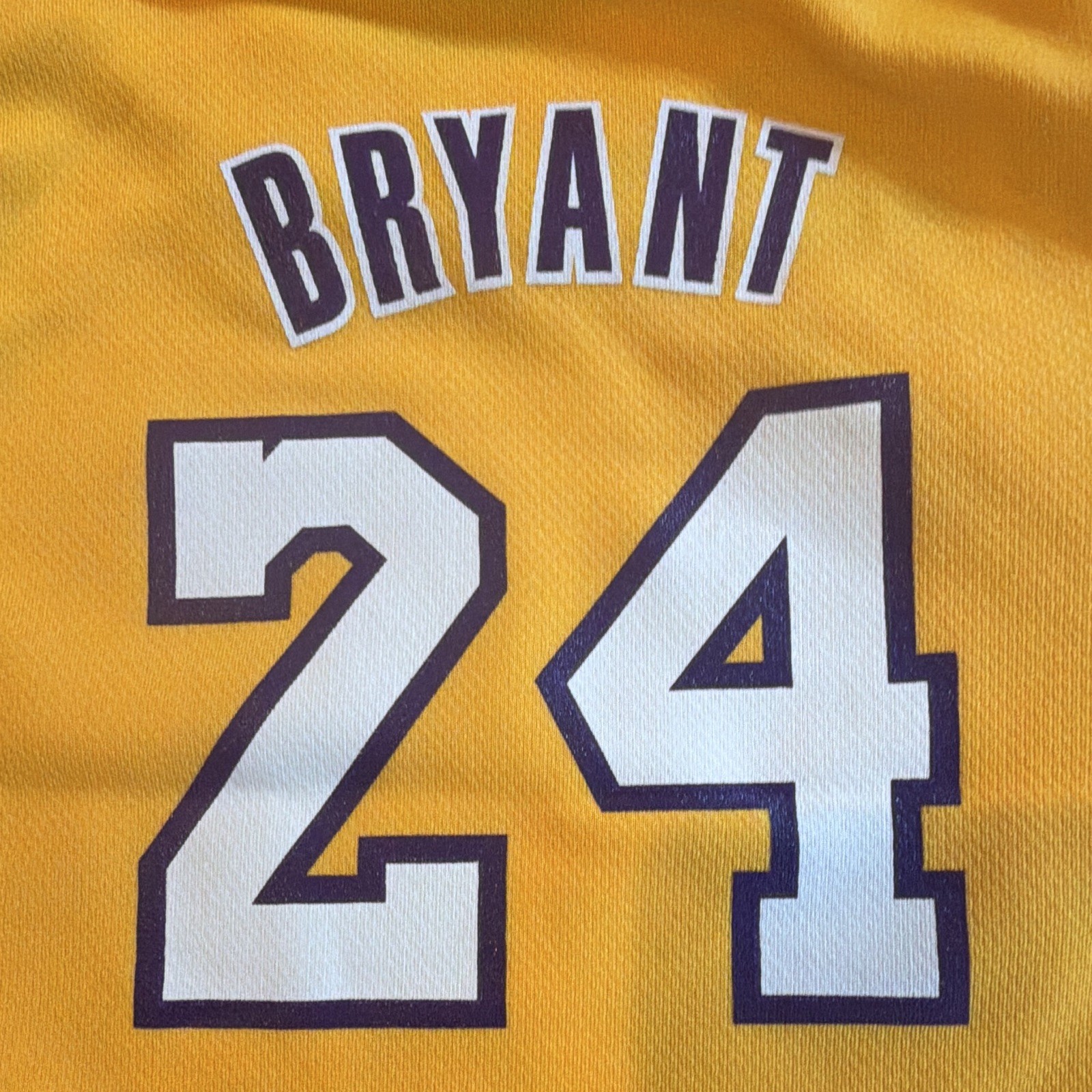 adidas NBA LA Lakers Kobe Bryant #24 Yellow/Purple Mesh One-Piece 12M Snap