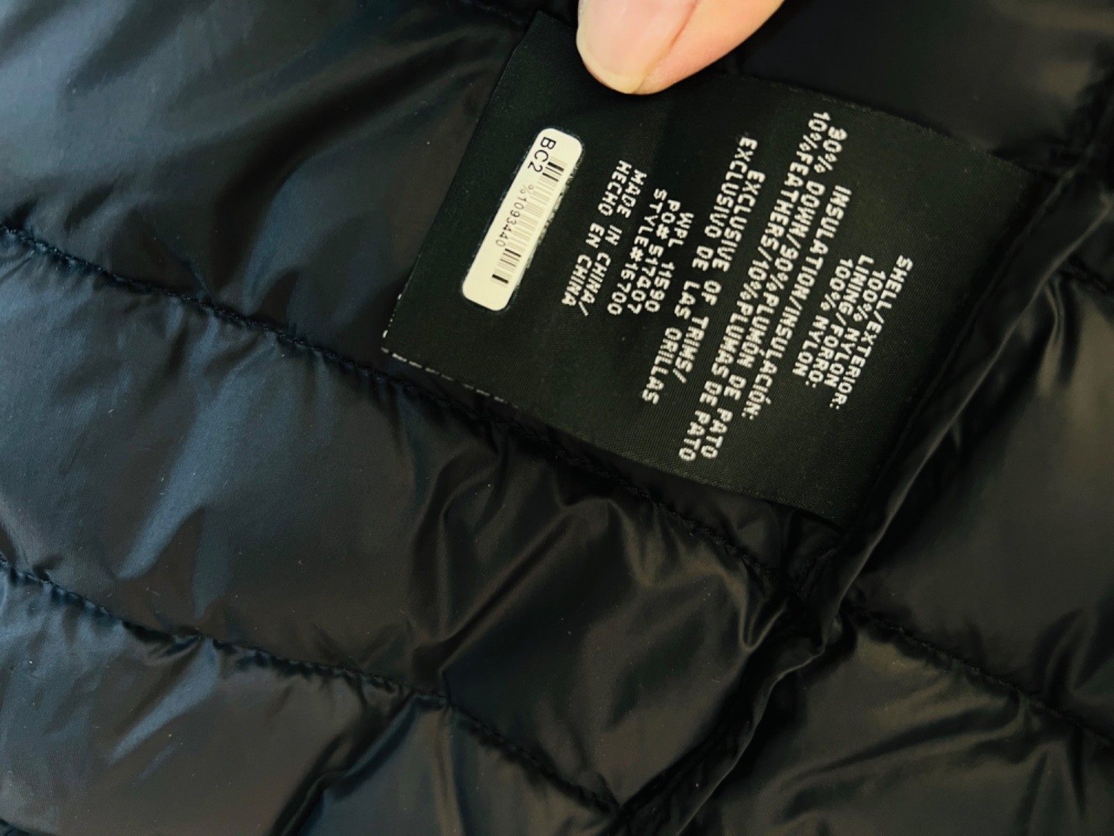 Balboa Yacht Club BYC Black Puffer Vest Men’s LARGE New No Tags