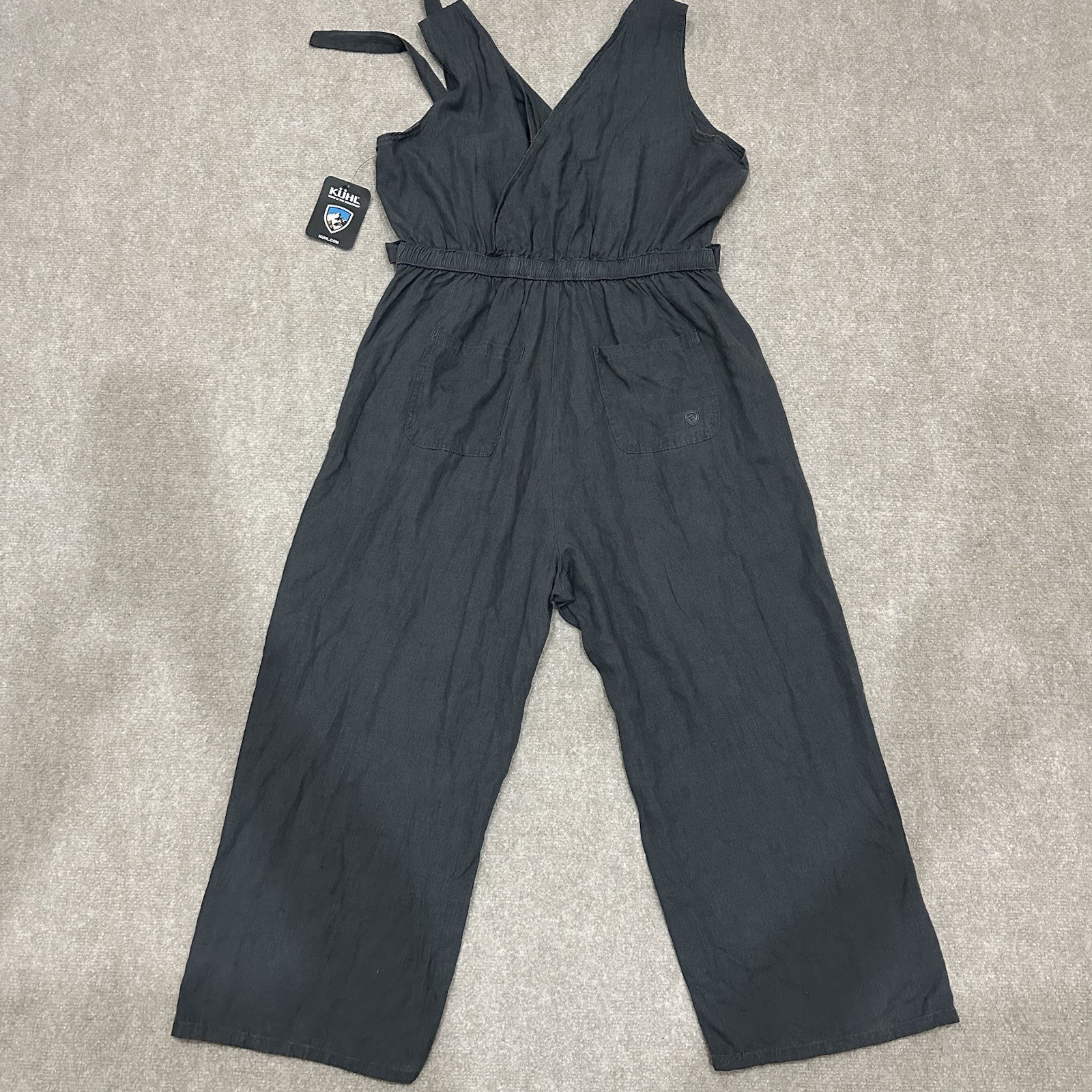 NWT Kuhl Women’s Size XL Pavement Gray Fresco Jumpsuit Outdoor Hiking