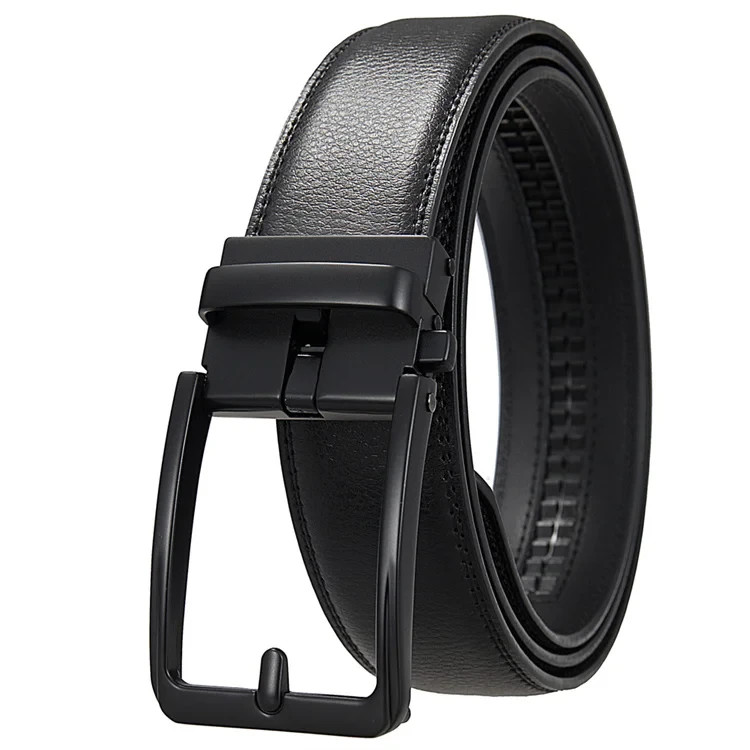 Fashion Men Genuine Cow Leather Belt Automatic Rachet Belt for Business Man