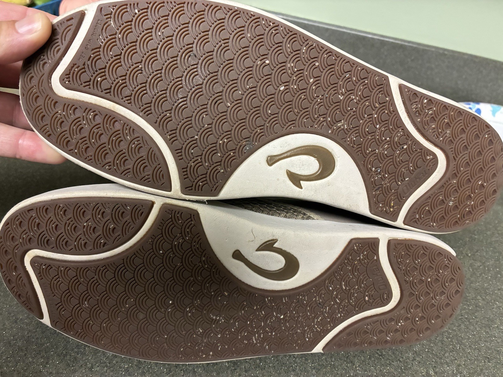 Olukai Lae’ahi Men’s Size 9.5 Slip On Beach Sneakers Clay Clay 10443-1010 Mesh