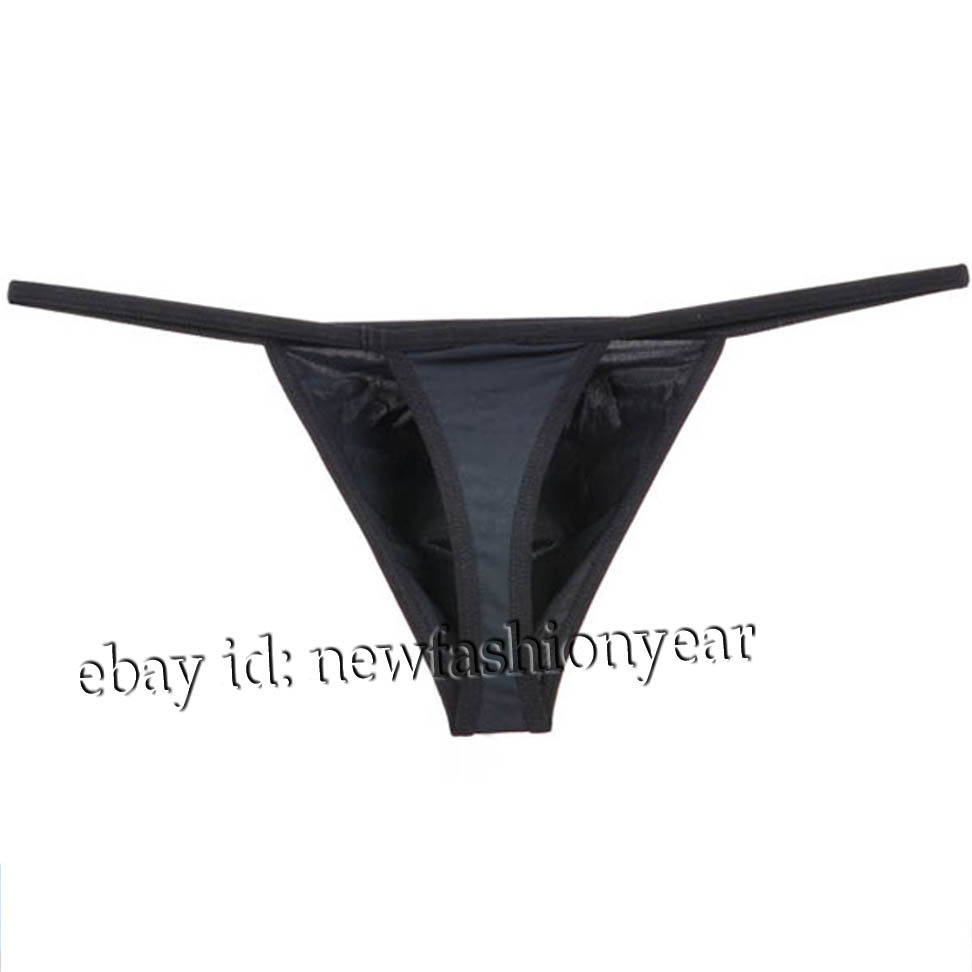 Men Bikini Thong Soft Stretchy Nylon T-back Mens G-string Underwear Jockstrap
