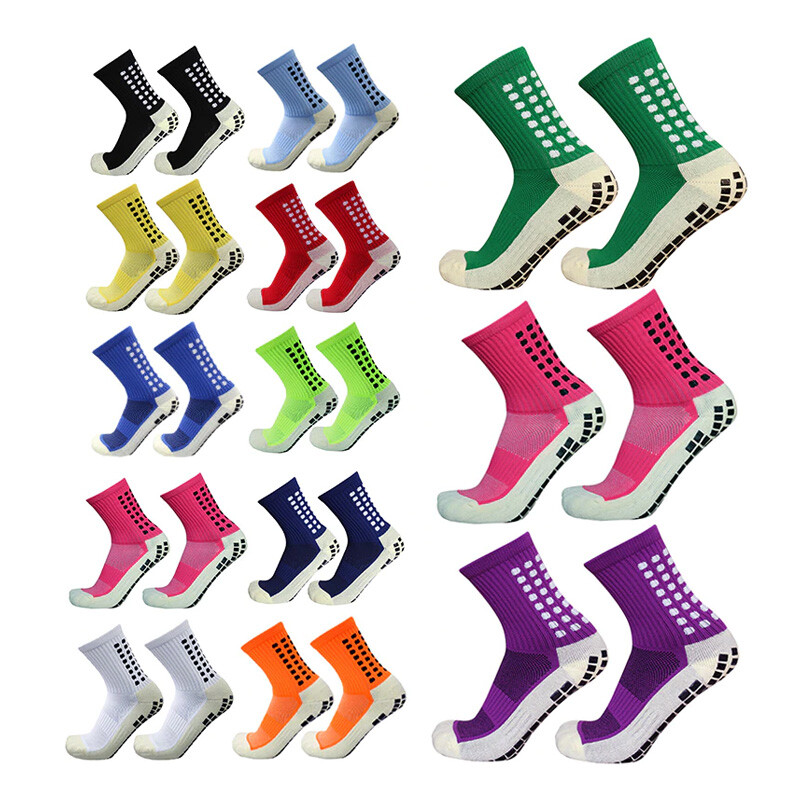 Men’s Anti Slip Football Socks Athletic Long Socks Absorbent Sports Grip US Sell