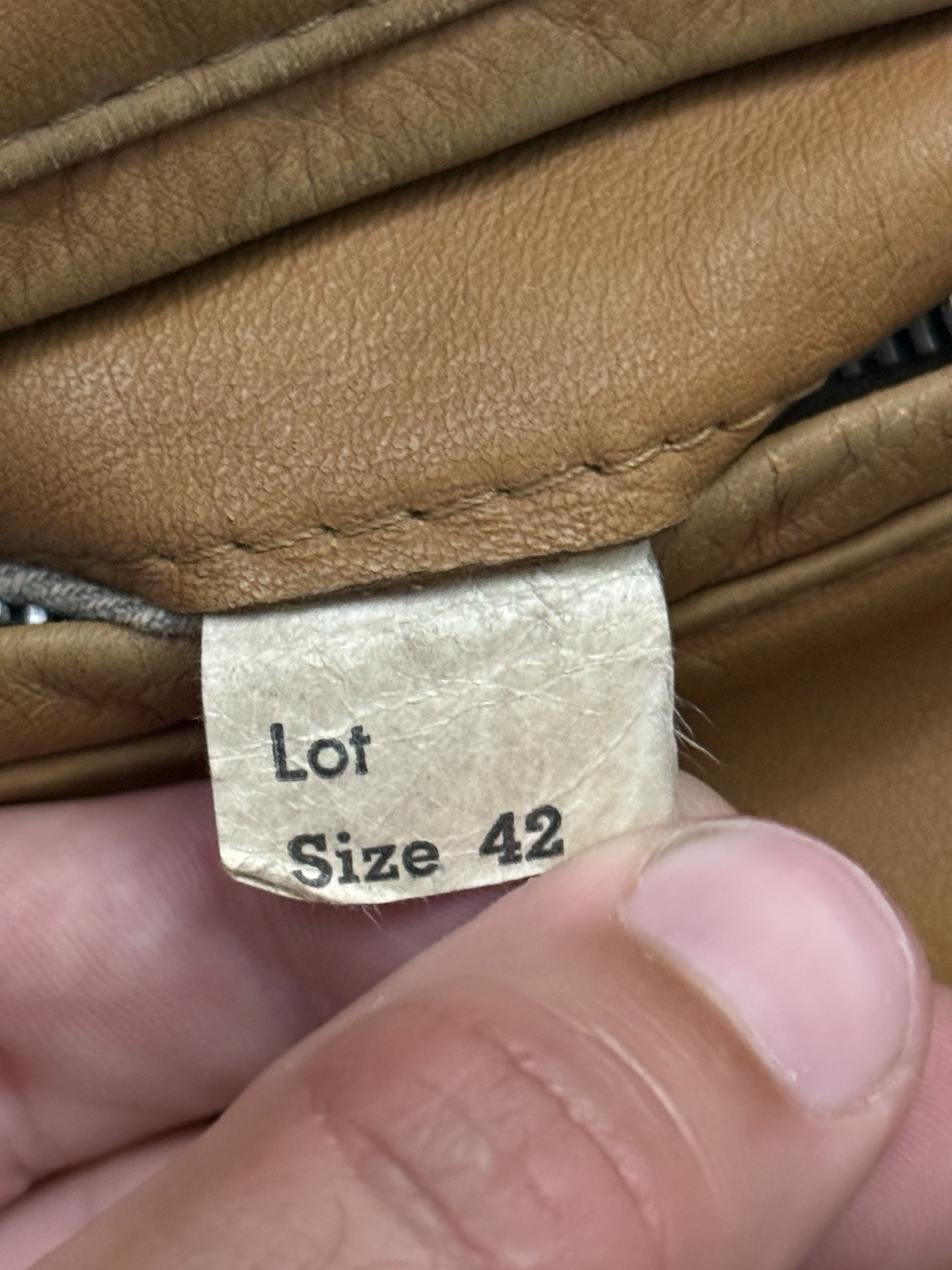 Vintage 50s 60s Lesco Leathers? Tan Beige Cafe Racer Jacket 42 Small Medium