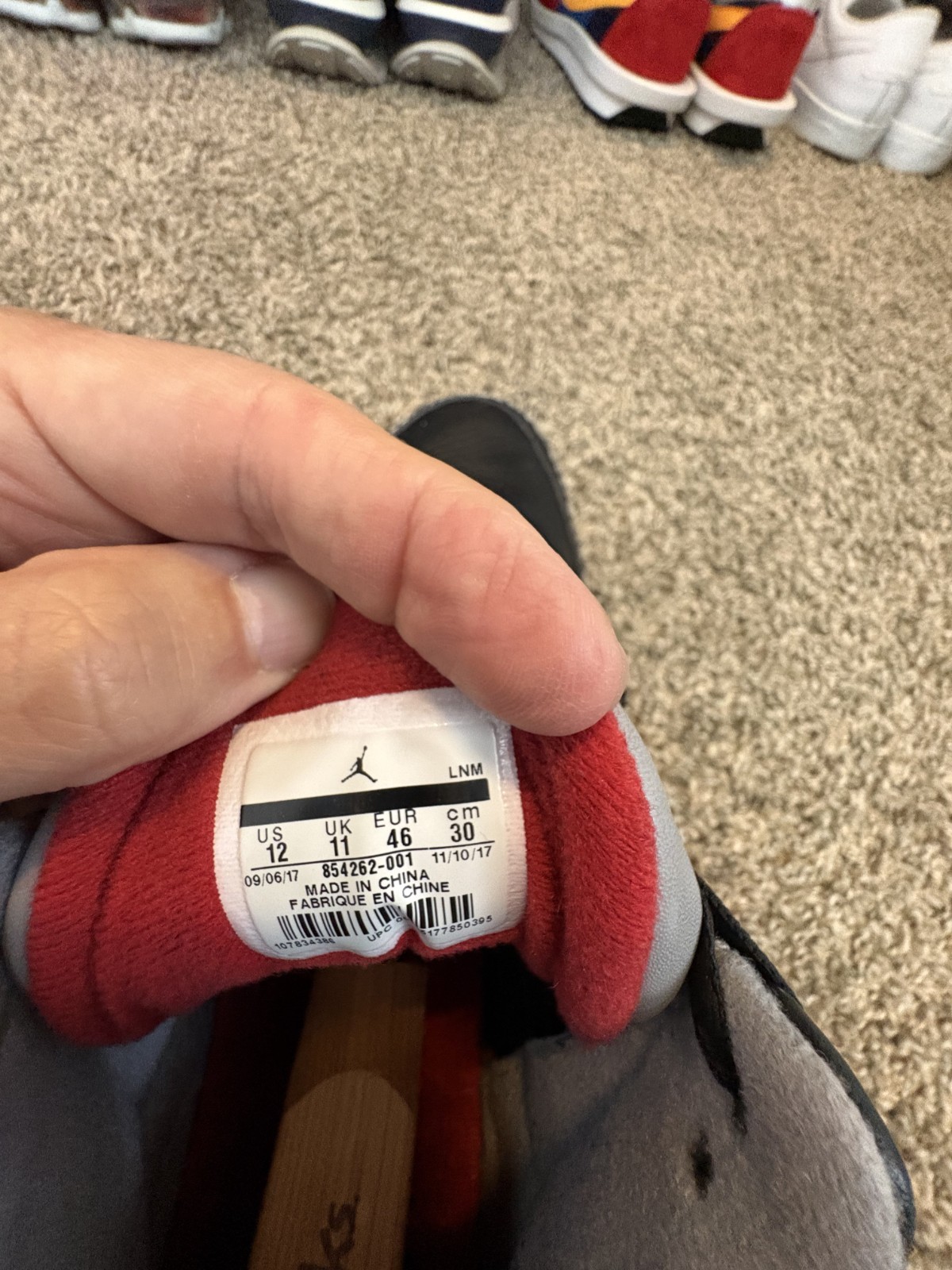 Air Jordan 3 Retro Black Cement 2018 Men’s Size 12 – Used Good Condition – OG