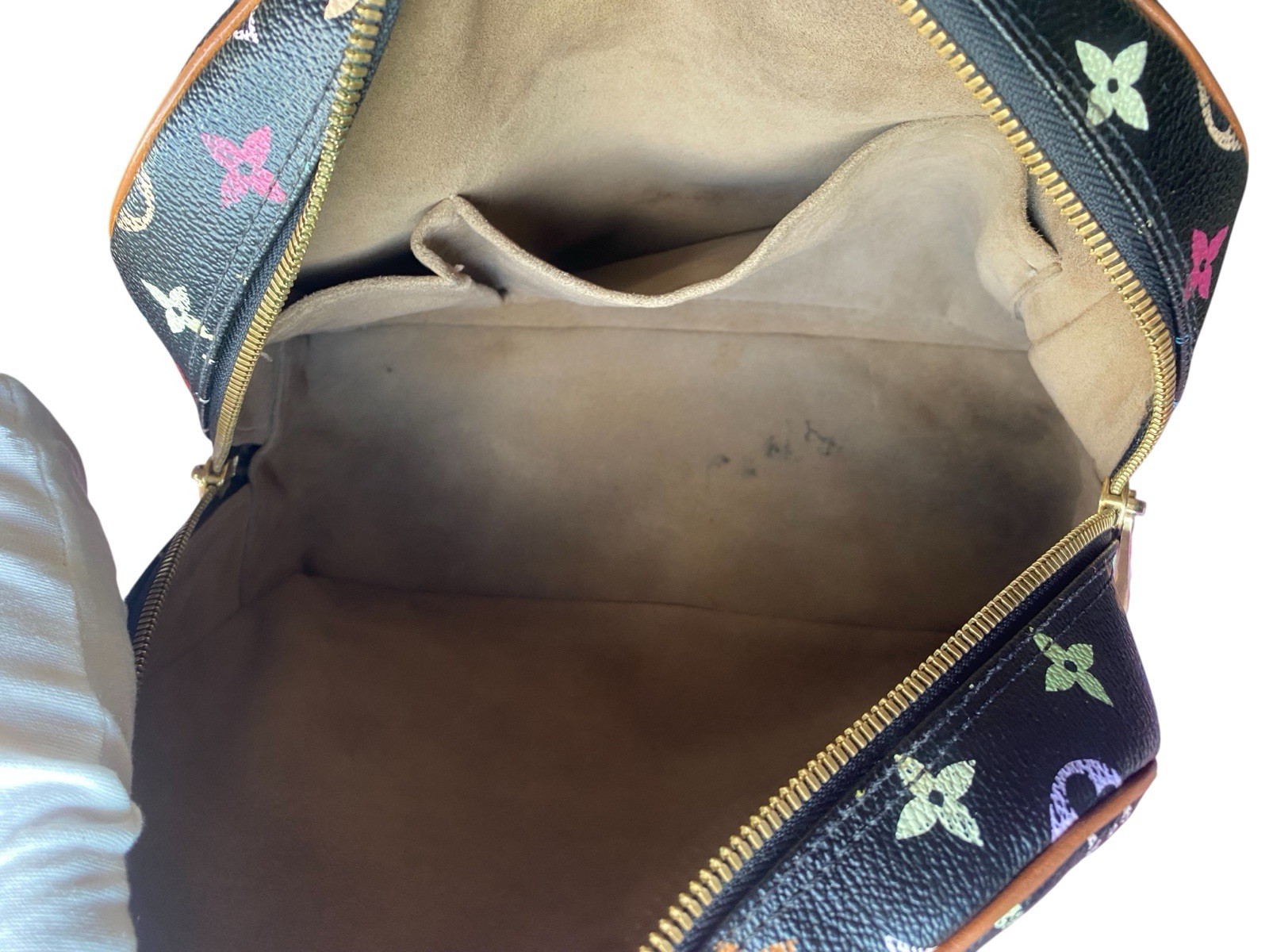 🍒ICONIC BAG LOUIS VUITTON TROUVILLE TAKASHI MURAKAMI MULTICOLOR BLACK AUTH 🍓