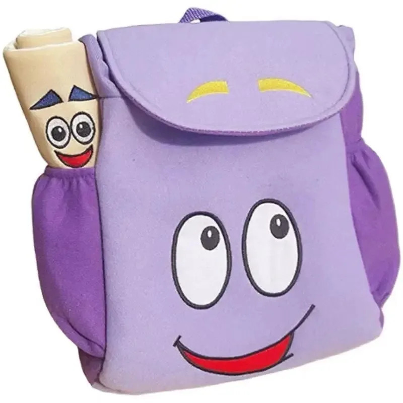 Dora Backpack Cartoon School Bag Canvas Daypack w Pencil Case Kids Gift
