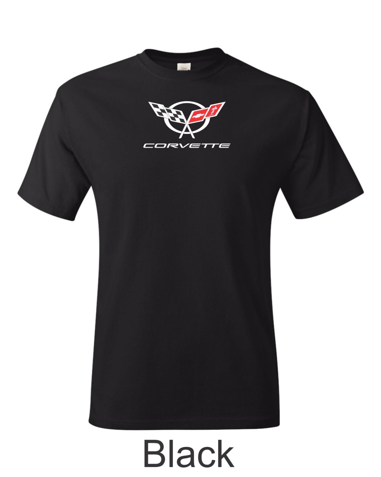 Vintage C5 Corvette Emblem Printed on Men’s Shirt. FREE SHIPPING !!!