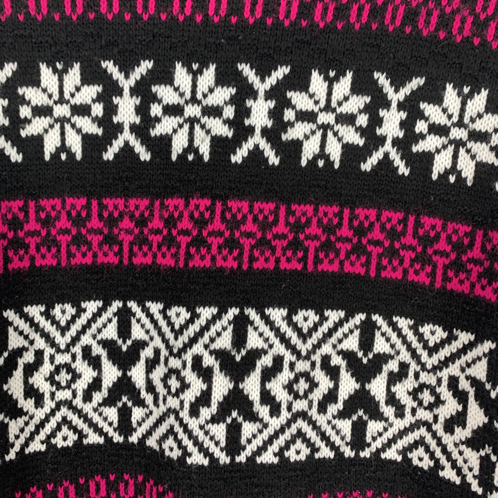 Vtg World Trade Knits Sweater Pullover Mock Neck USA Fair Isle Tunic