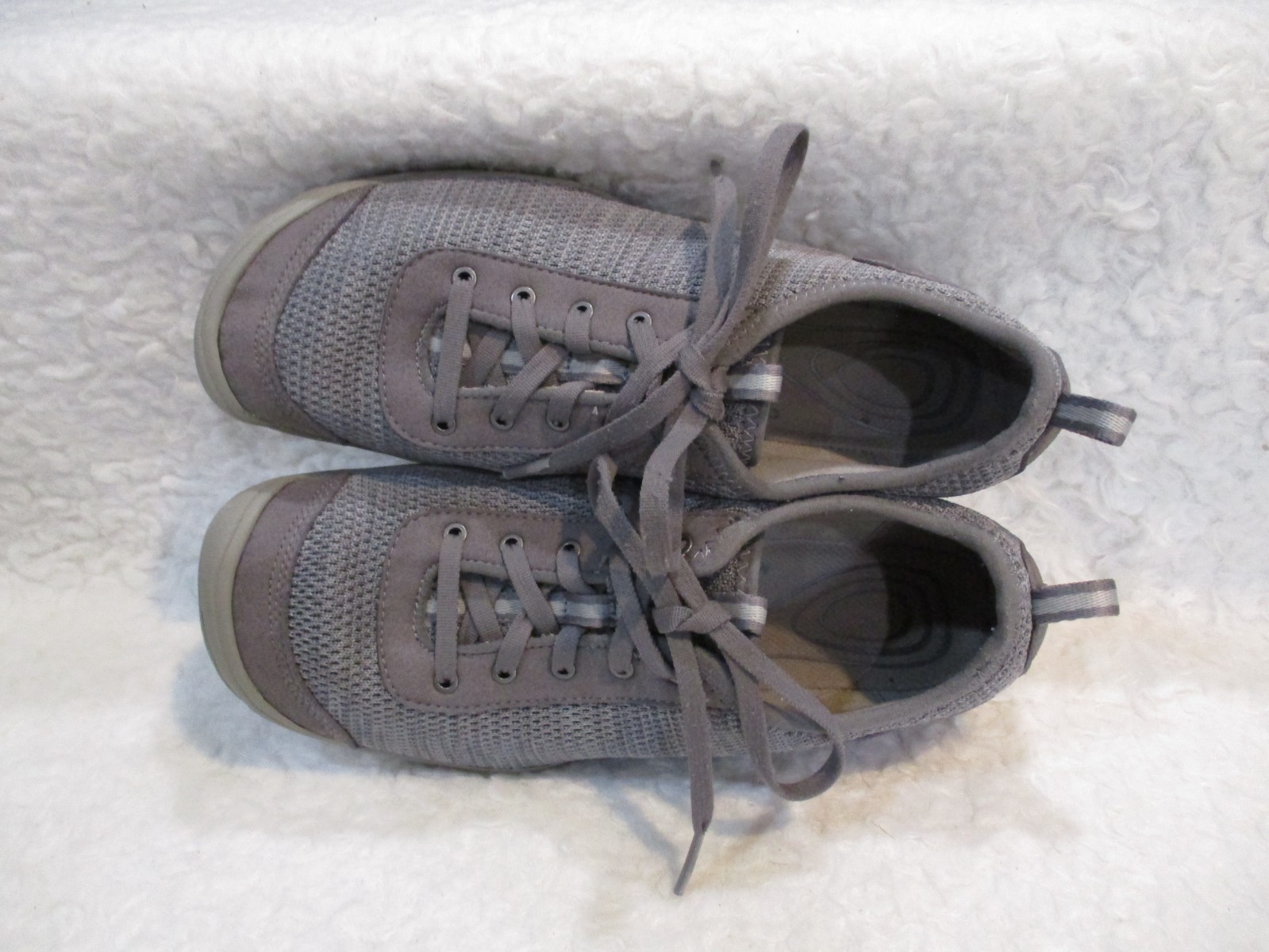 Women’s, KEEN, Gray, Synthetic, Lace up, Walking, Casual, Shoes, Size, 10
