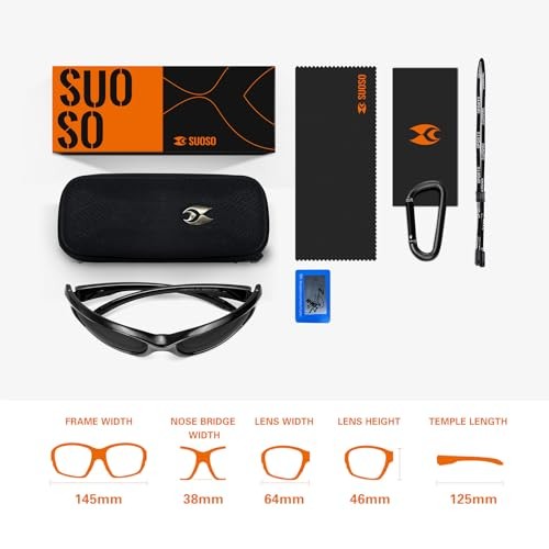 Sports Polarized Sunglasses for Men: Womens UV400 Protection Sun C12-yellow