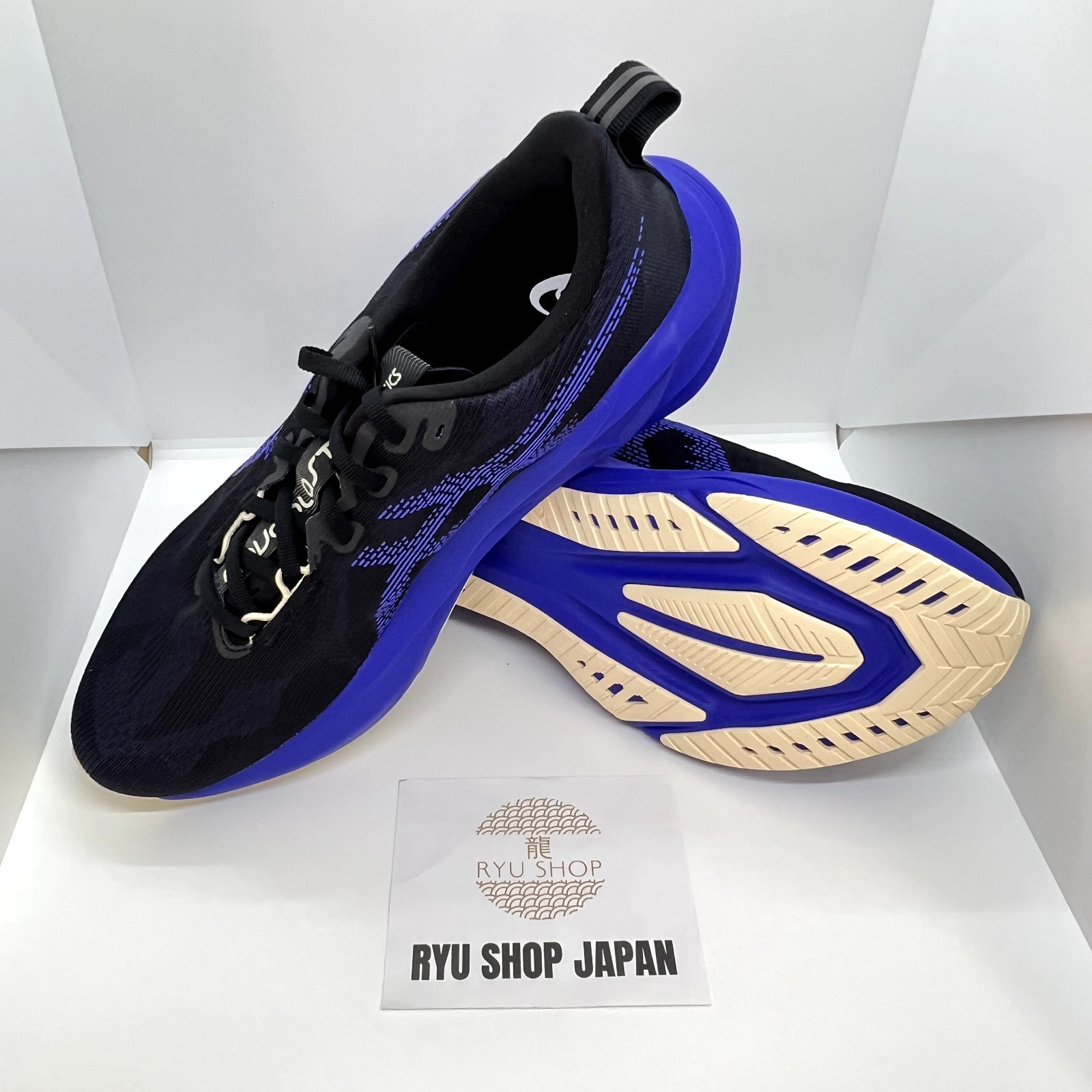 ASICS Running Shoes NOVABLAST 5 1011B974.004 Black / Cobalt Burst
