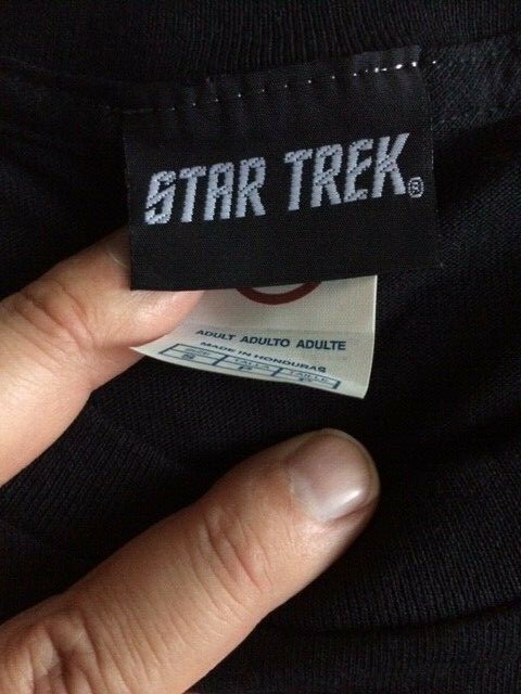 Star Trek Mr Spock Black T-shirt New Licensed Party Like a Vulcan 60’s Likeness