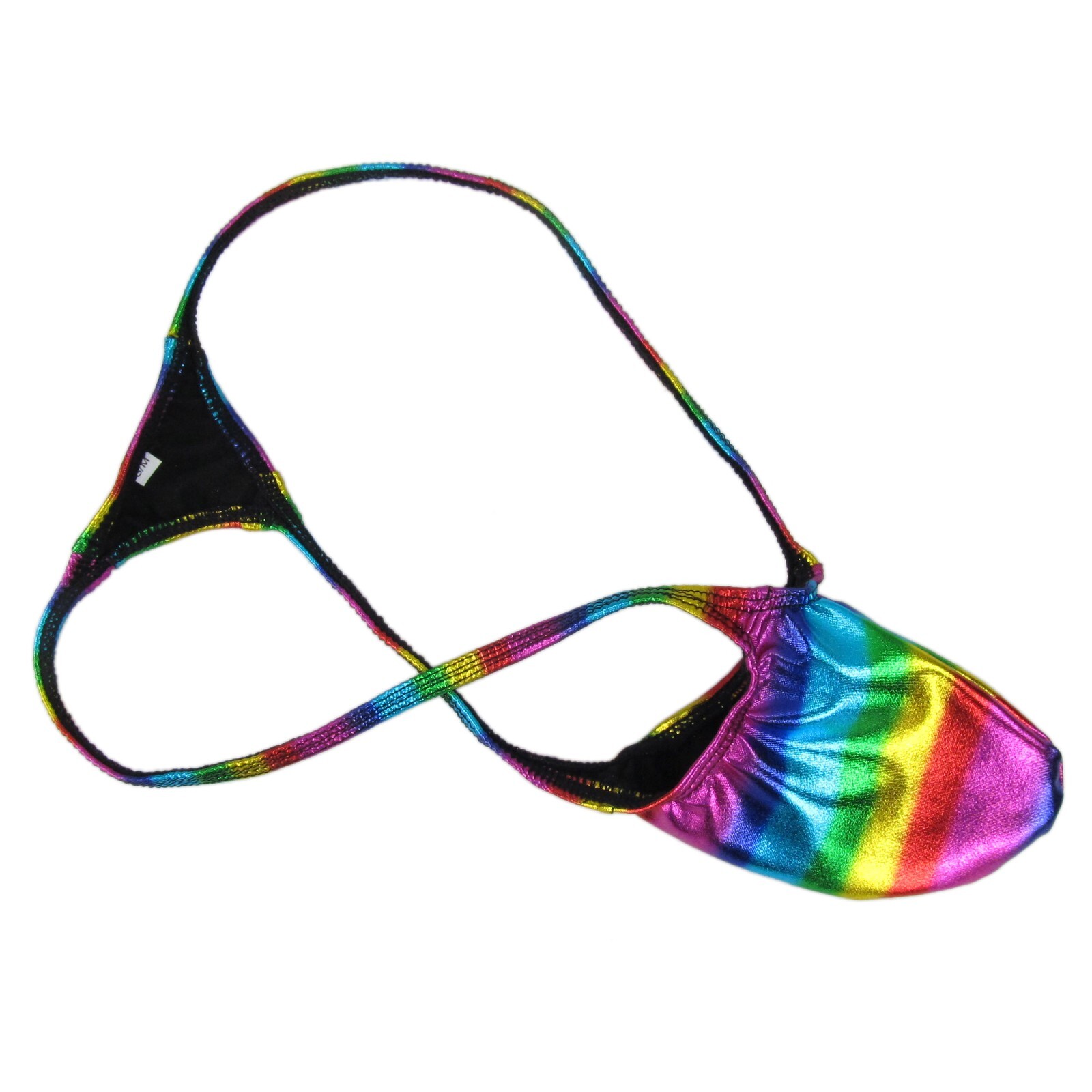 K4033 K403 Mens Grape Smugglers Pouch String ThongCoated Metallic Shiny