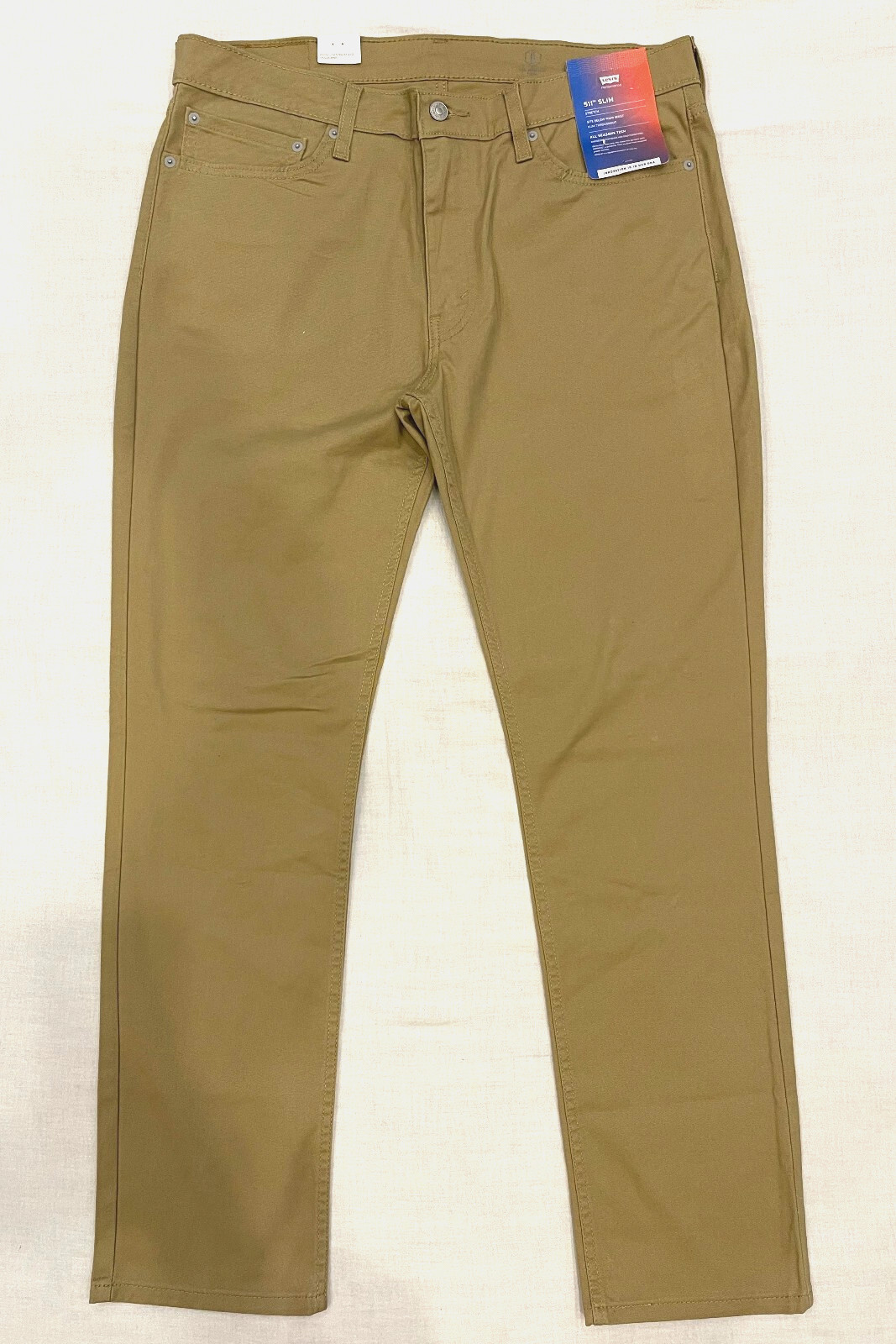 Levis 511 Slim All Seasons Tech Stretch Twill Mens Pants Harvest Gold (Tan)