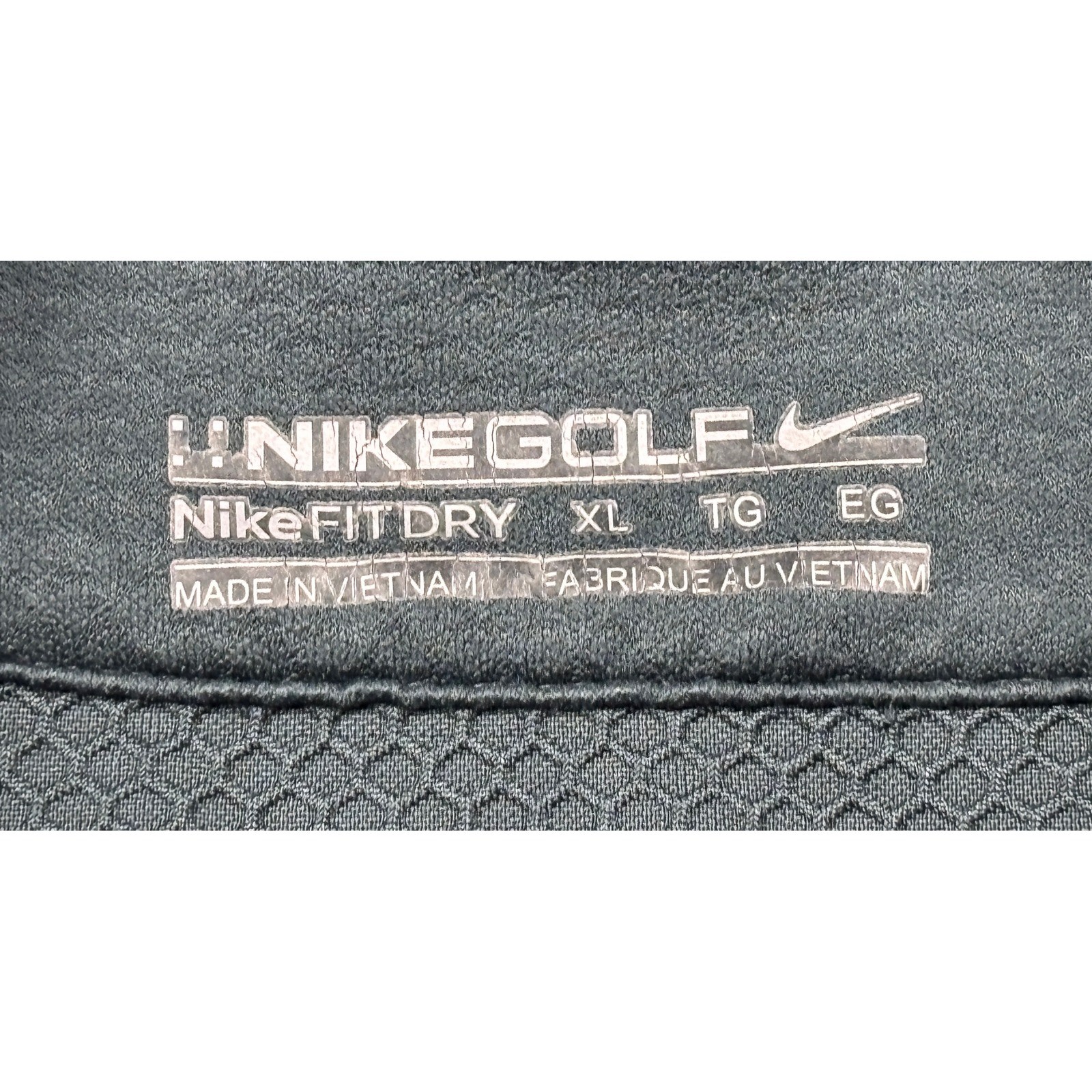 Nike Golf Mens XL Fit Dry Quarter Zip Pullover Charcoal Grey Orange 319683-068