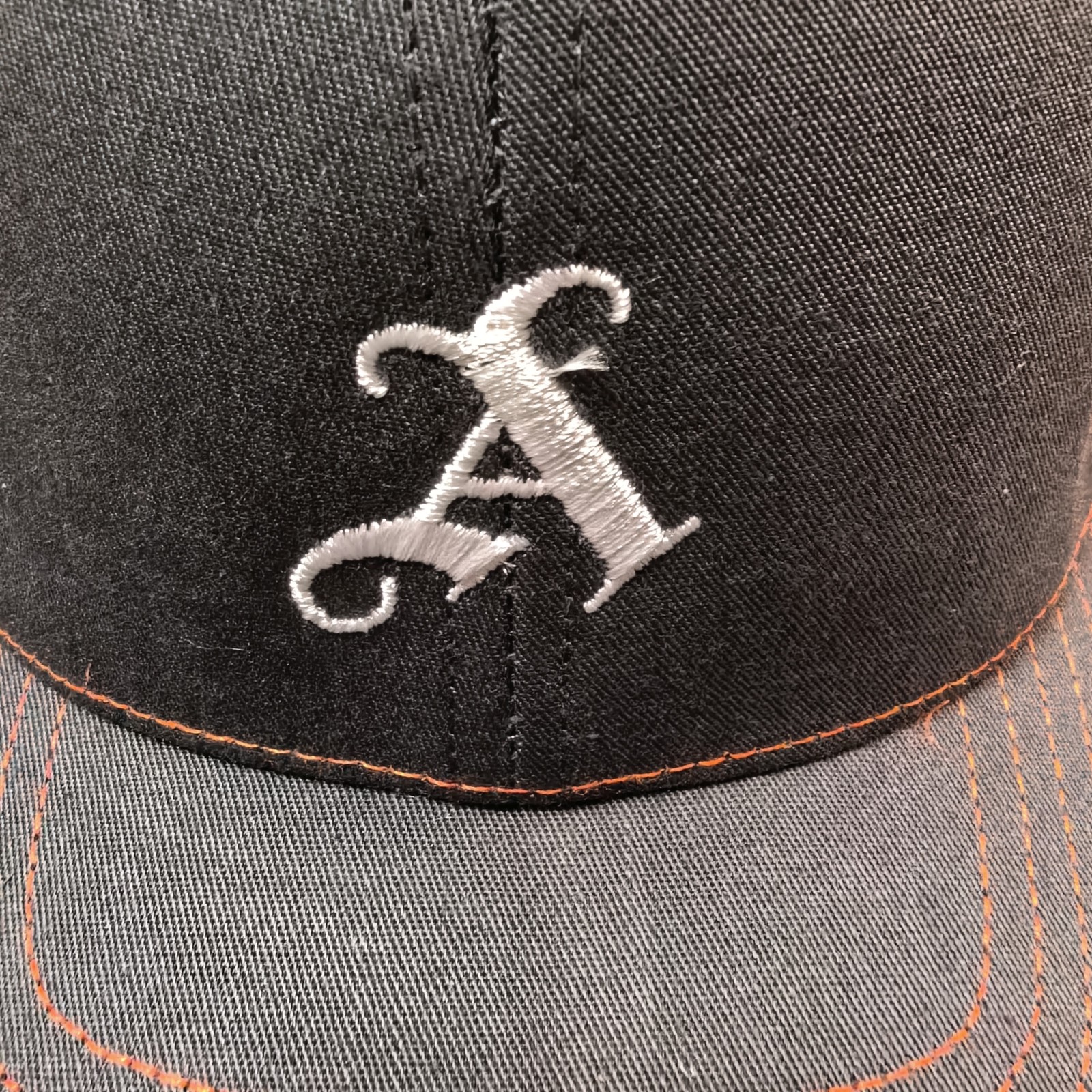’47 Brand Athletics Trucker Snapback Charcoal Orange Mesh Back One Size