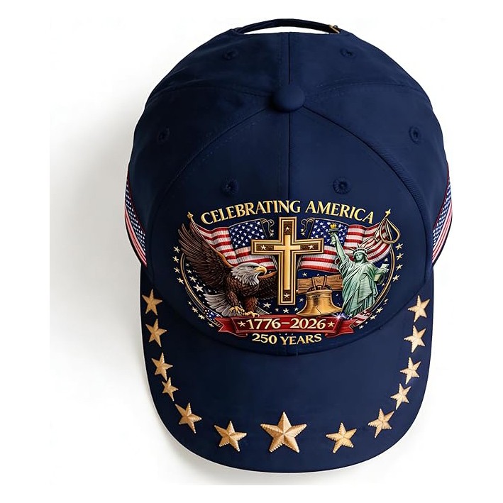 America 250th Anniversary Baseball Cap 1776–2026 USA Patriotic Hat Adjustable US