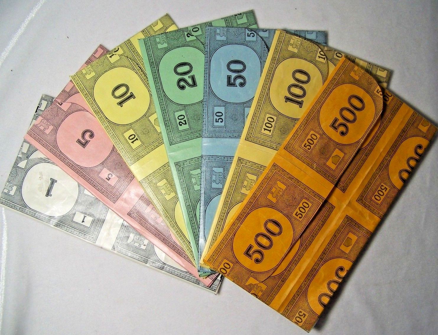 Vintage $1.00 Monopoly Money Wallet Crafted Billfold Board Game