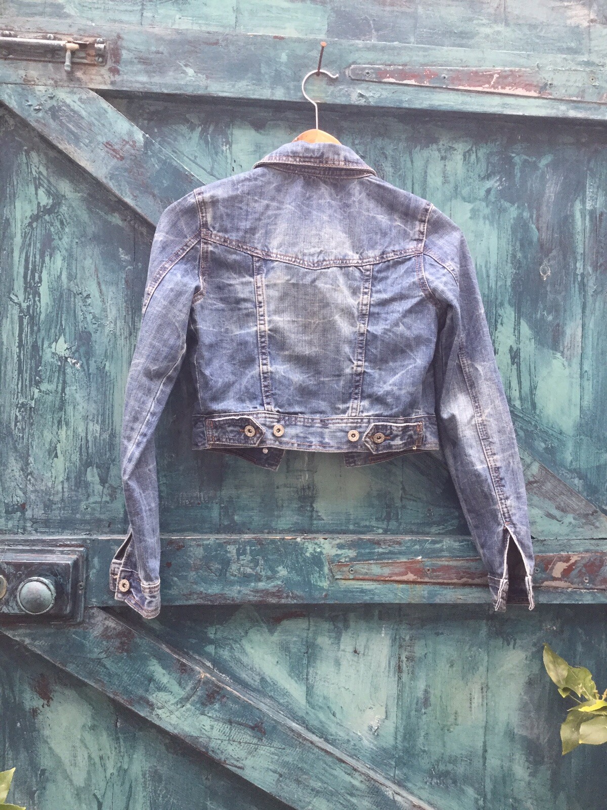 Womens Denim Jacket Blue Vintage Unique Inc U.K. P&P