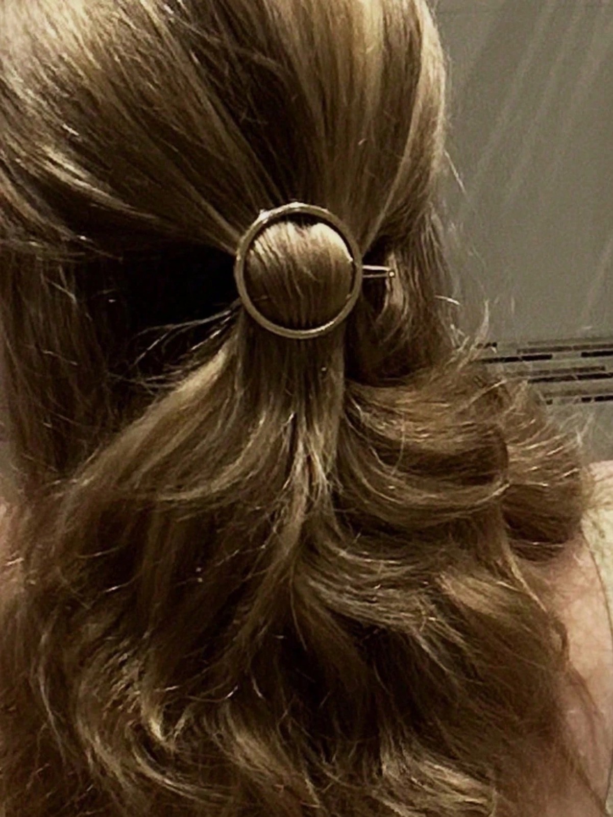 1PCS Hair Clips Minimalist Round Side Clips, Geometric Hair Clips