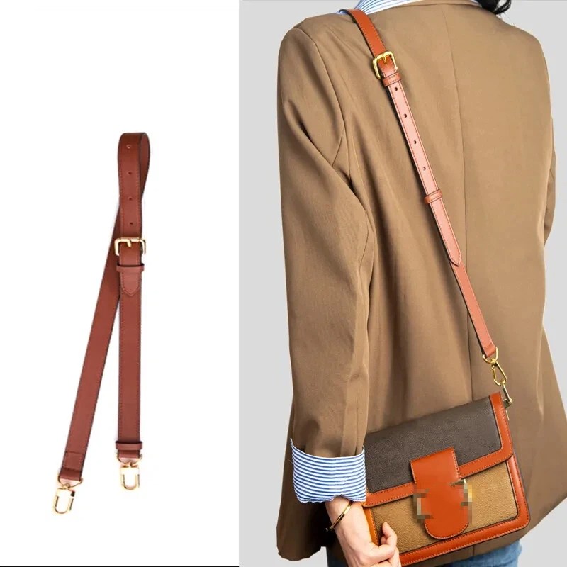 100% Genuine Leather Bag Strap for Metis Bags Shoulder Straps Adjustable