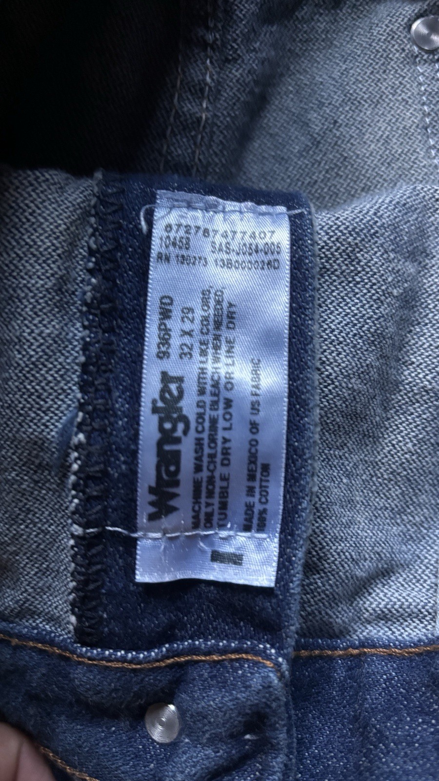 Wrangler 936PWD Cowboy Cut Slim Fit Jeans 32×29 Prewashed Dark