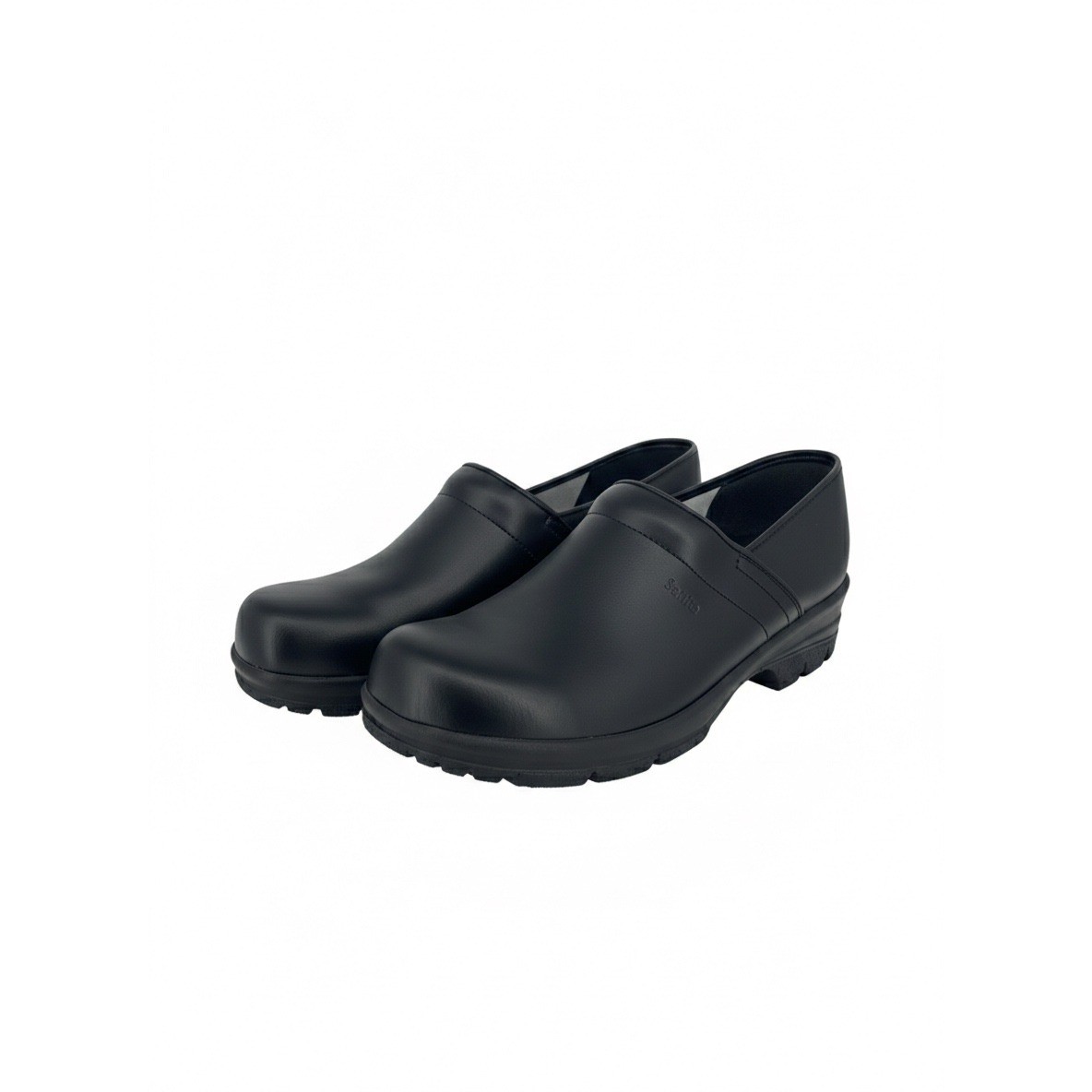 Sanita Professional Black Leather Clogs Slip Resistant Work Shoes Mens 47 EU