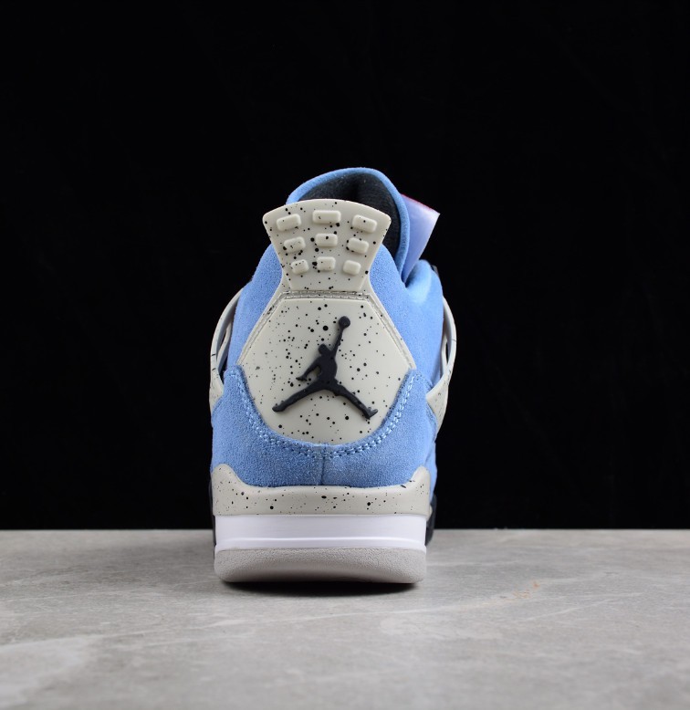US Siez 7-12 Jordan 4 Retro “University Blue” Basketball Shoes for Men’s Shoes.