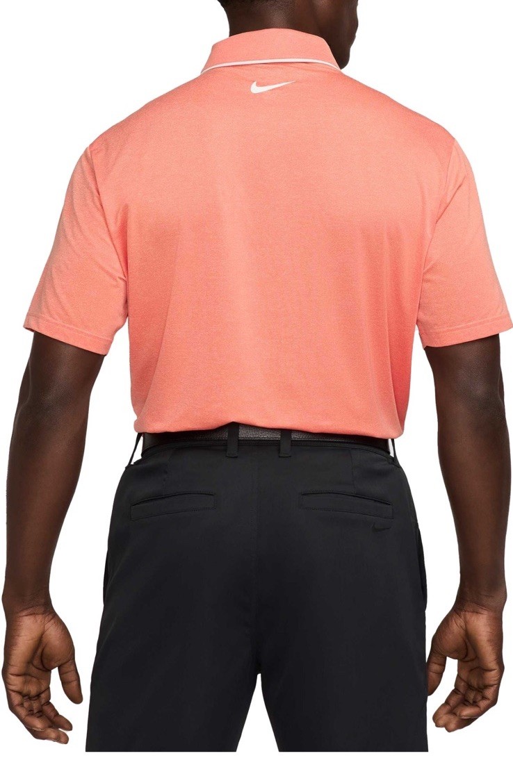 Nike Mens Dri-Fit Tour Piping Golf Polo Apricot Pink Melon Sizes NWT