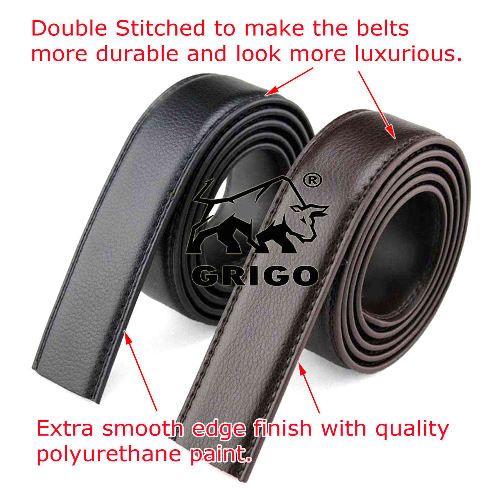 Fashion Men’s Automatic Real Leather Ratchet Belt Strap Jeans Waistband Gift