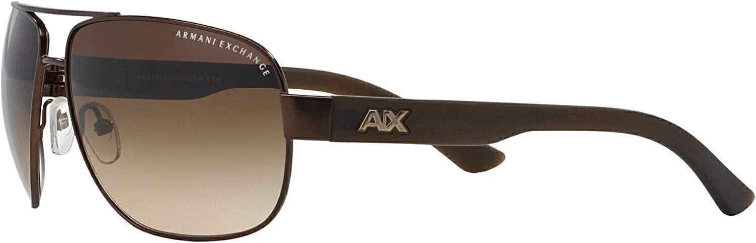 A|X Armani Exchange Men’s AX2012S 605813 Rectangular Metal Sunglasses