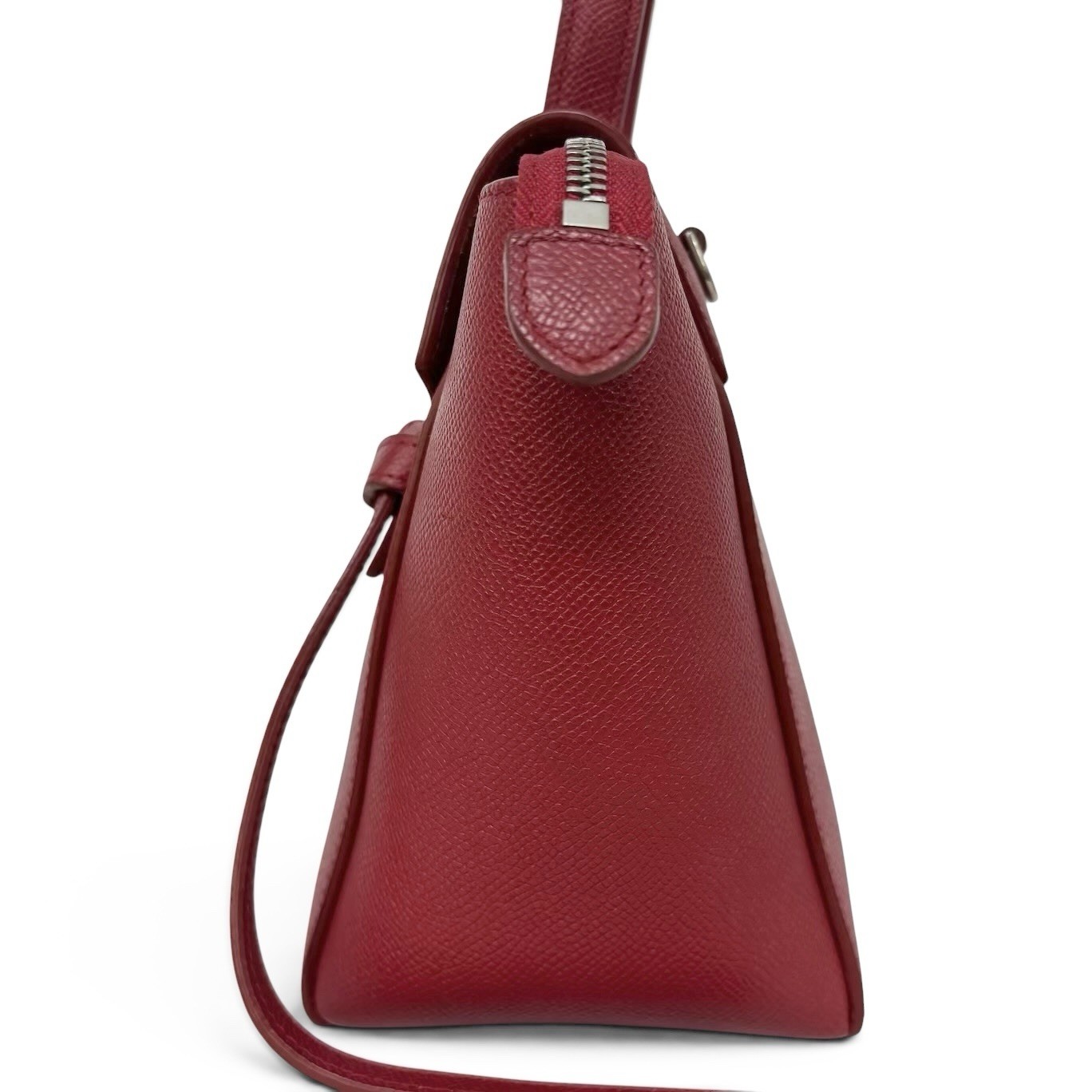 Celine Belt Bag Micro Red Grained Leather Hand Bag 189153 Women