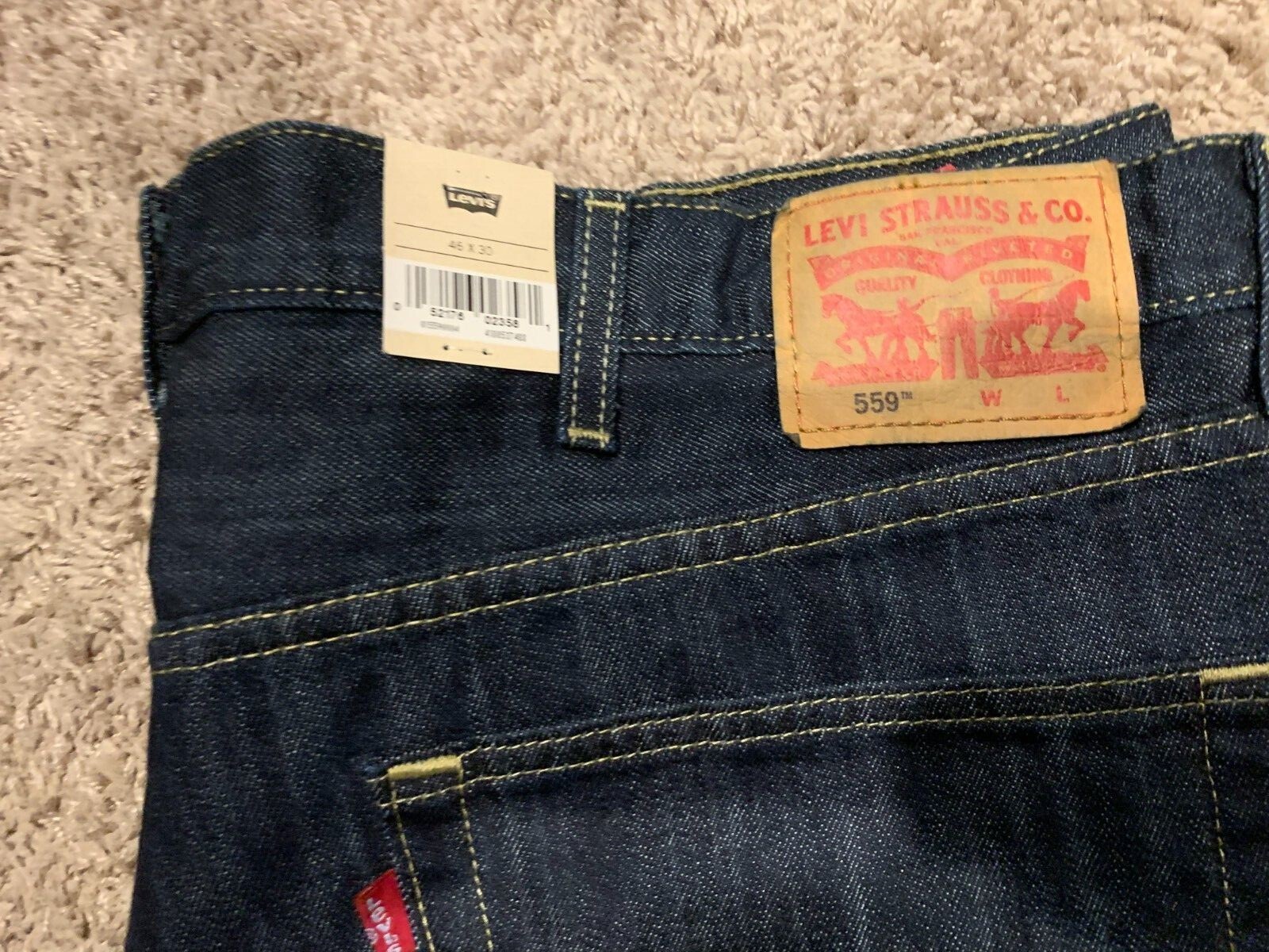 Levi’s 559 Relaxed Straight Fit Jeans Blue Big & Tall Sizes NWT RT$69.50 0004
