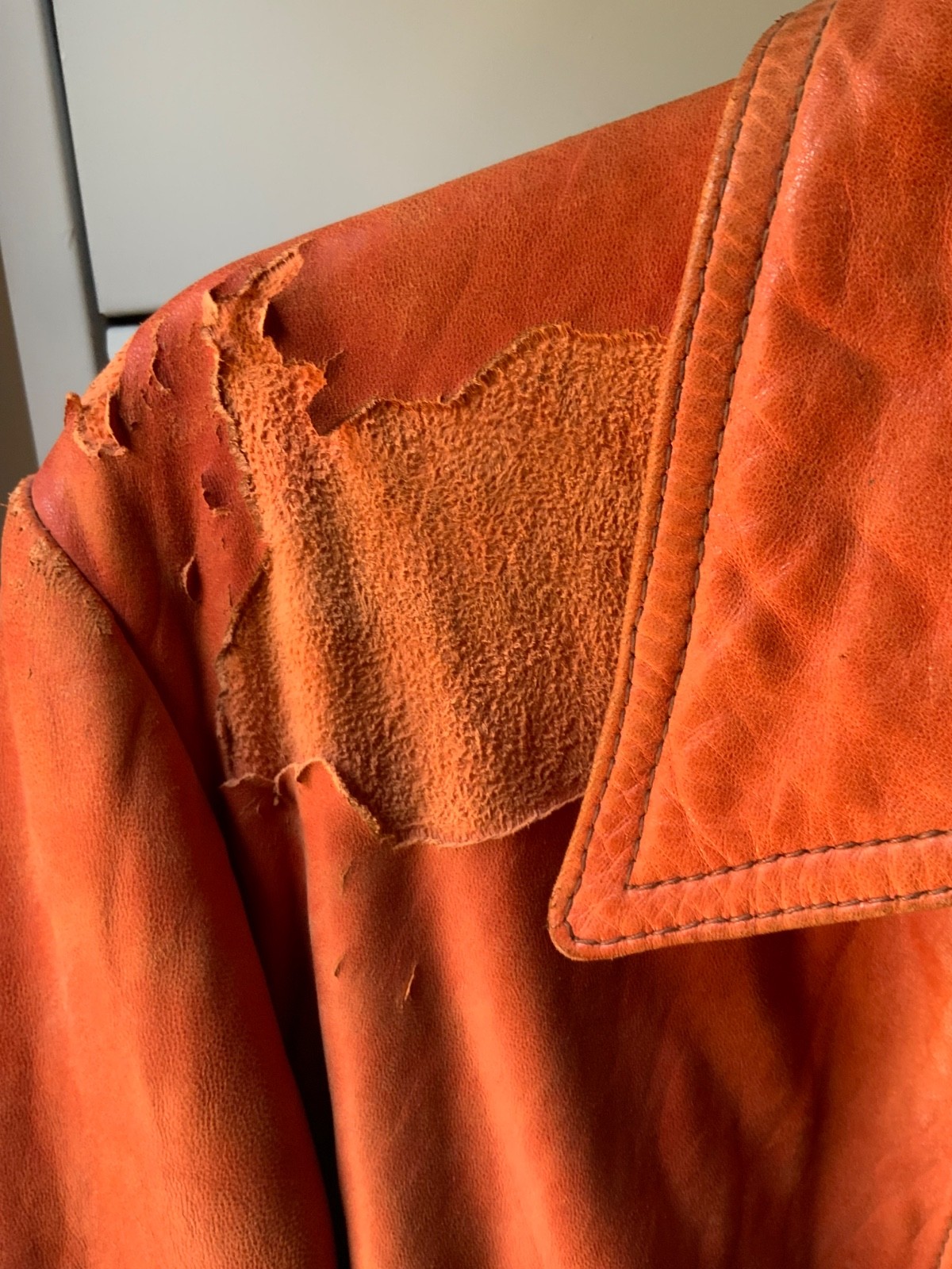 vintage leather motorcycle jacket men