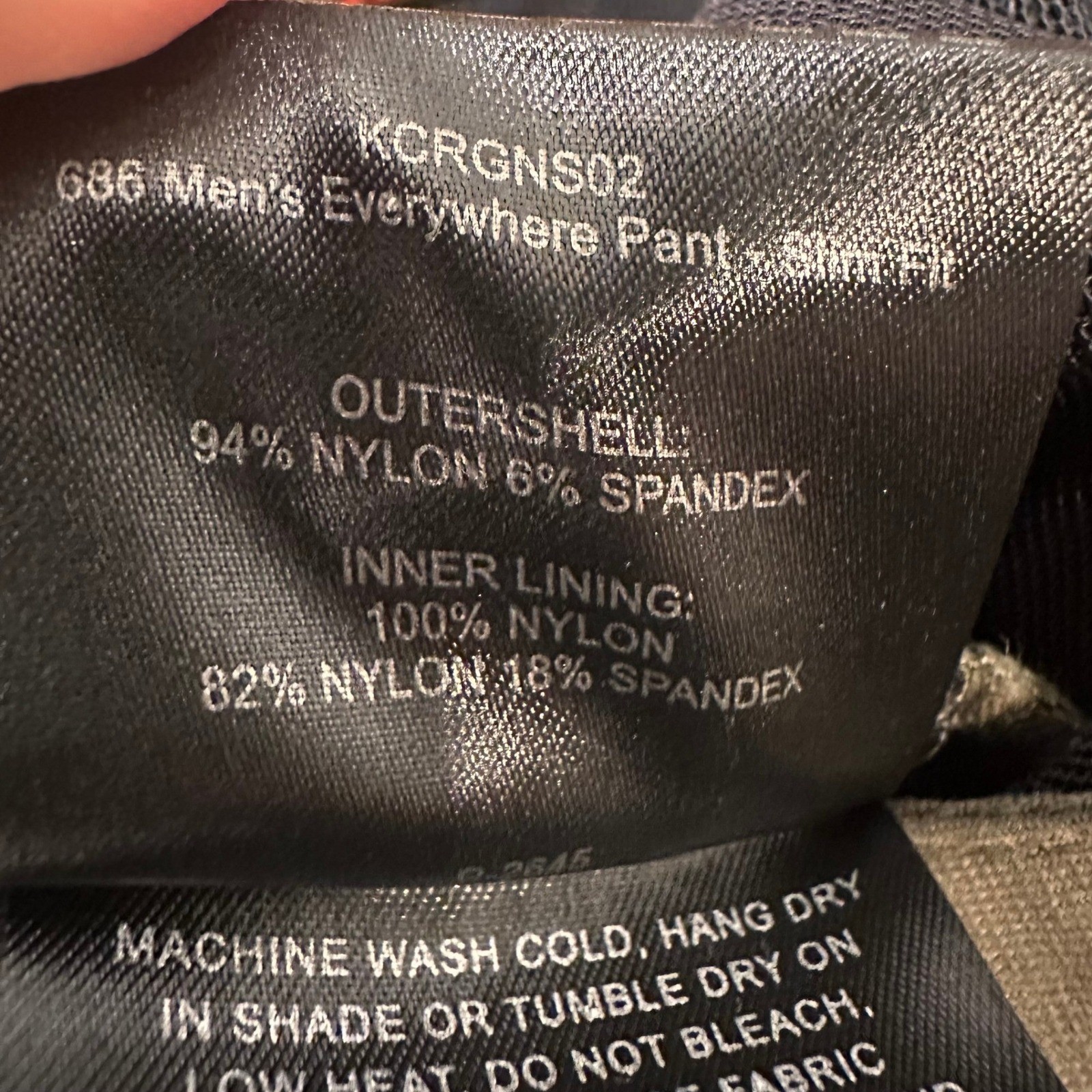 686 Everywhere Pants Slim Fit Mens 32×32 Olive Green Technical Hiking Outdoor