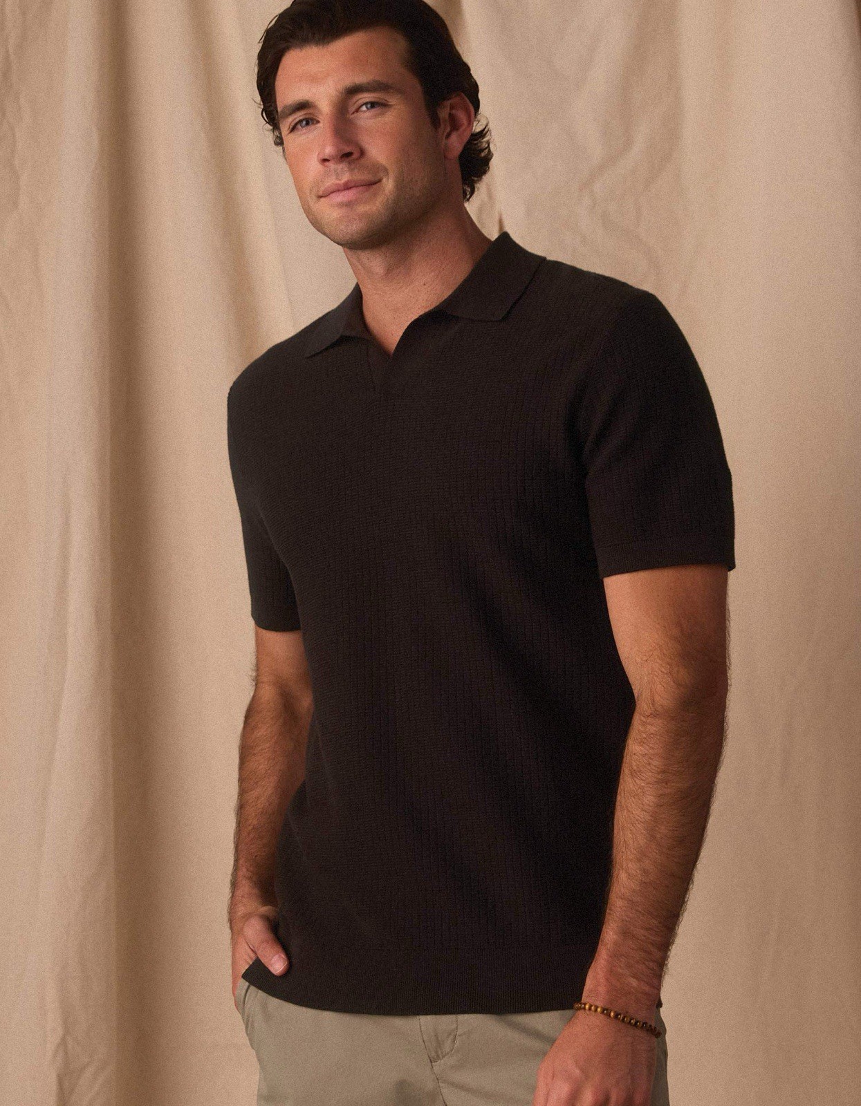 Normal Brand Breezeknit Polo Dark Brown Men’s Size Large
