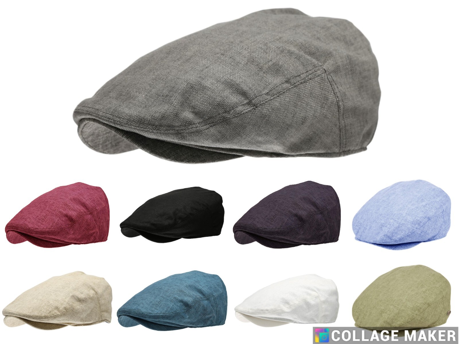 Epoch Hats Men’s Linen Flat Ivy Gatsby Summer Newsboy Hats Premium Headwear