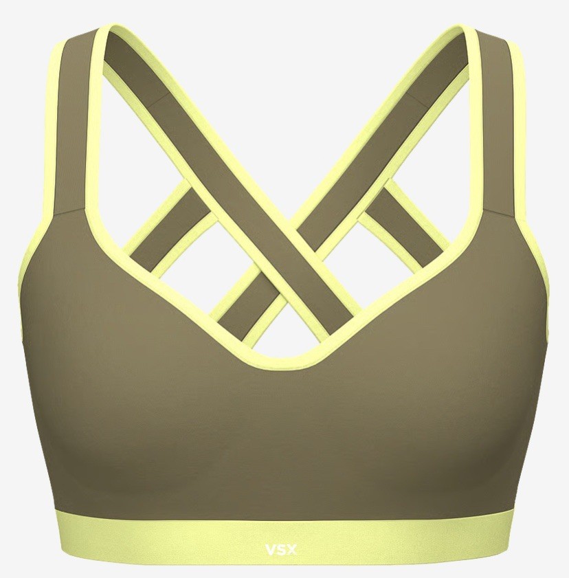 VSX Victoria’s Secret Incredible Max High Support Sports Bra 36D Olive Neon