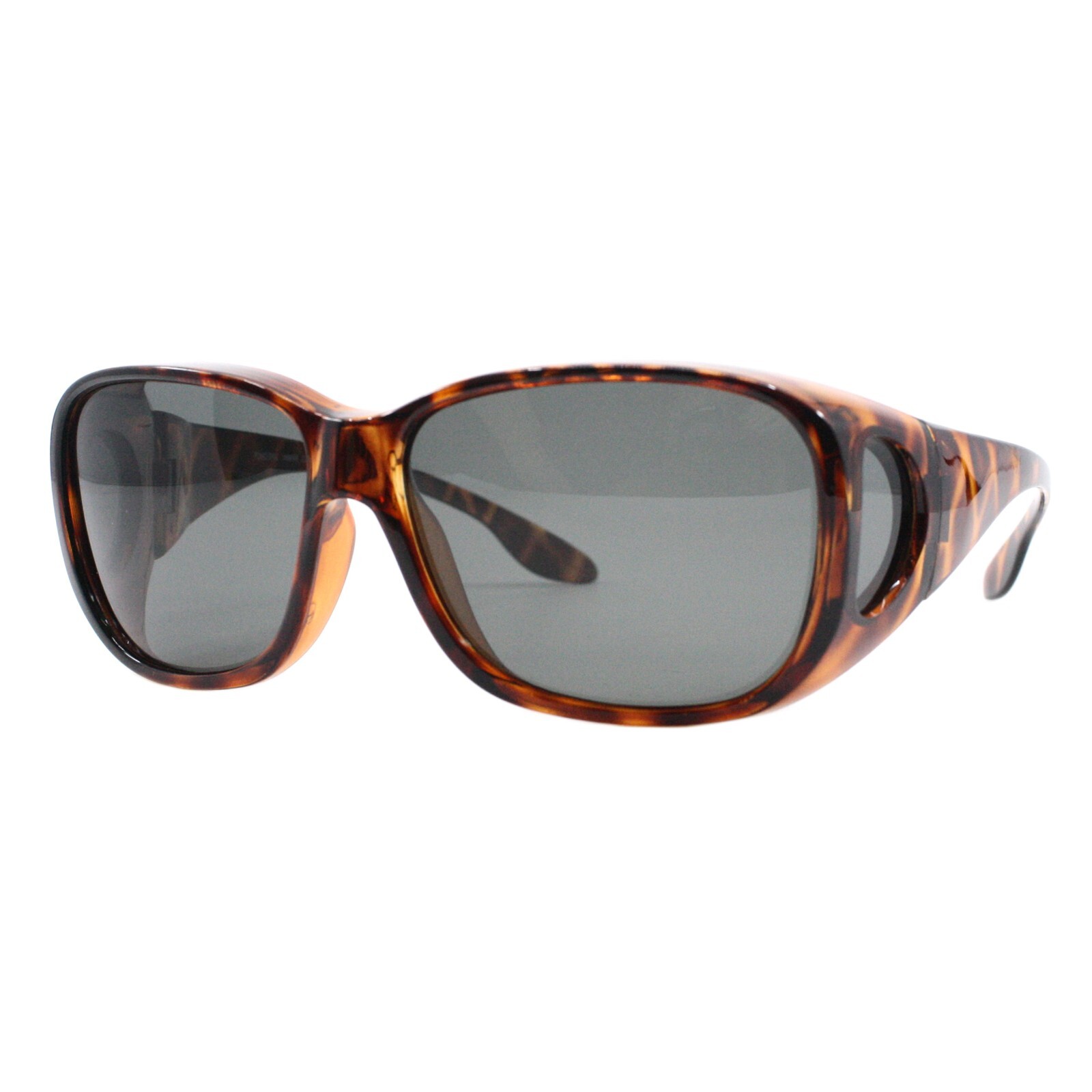 TAC Polarized Lens Fit Over Sunglasses XL Big Square Frame Unisex