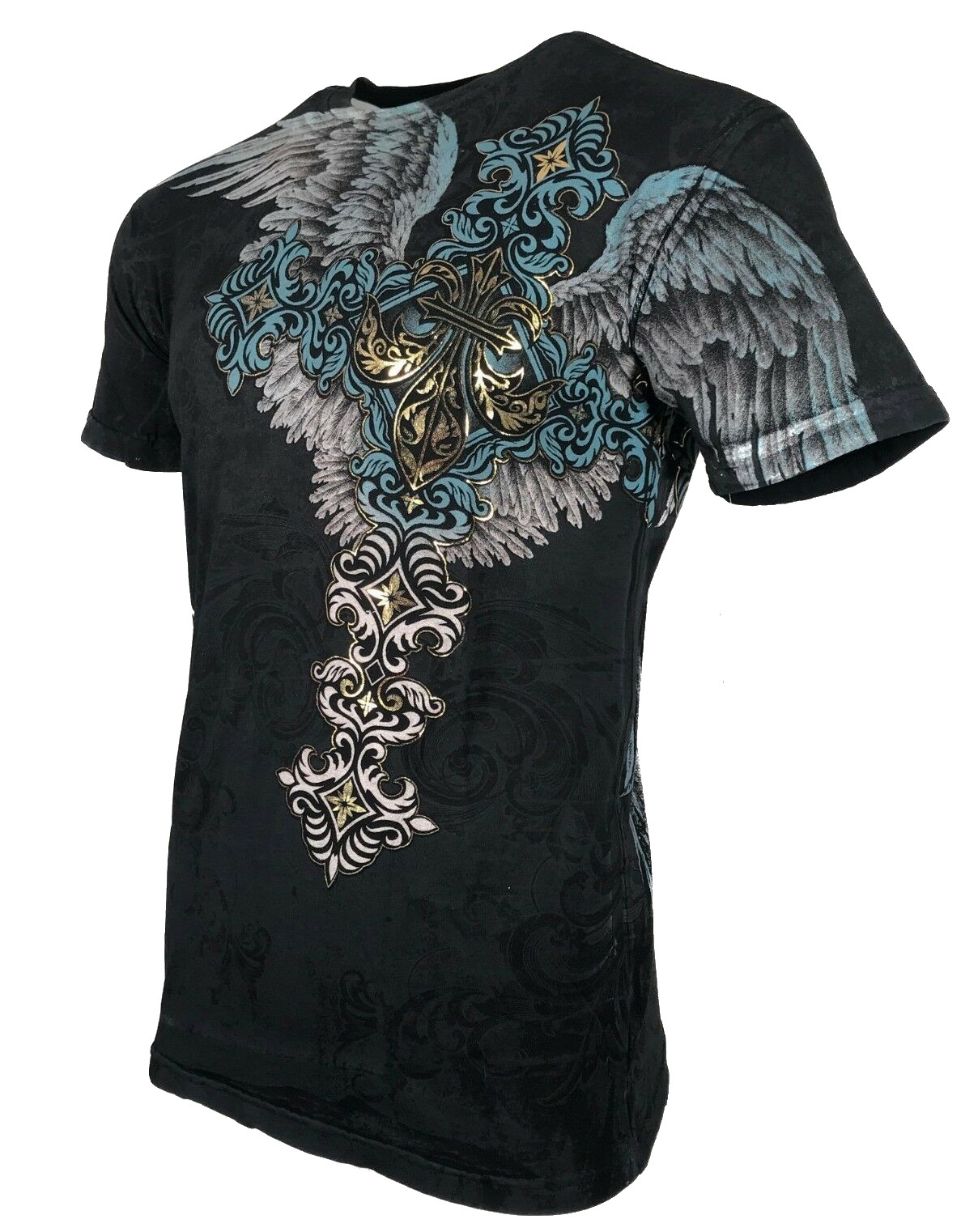 Xtreme Couture By Affliction Men’s T-Shirt SINNERS Tattoo Biker Black