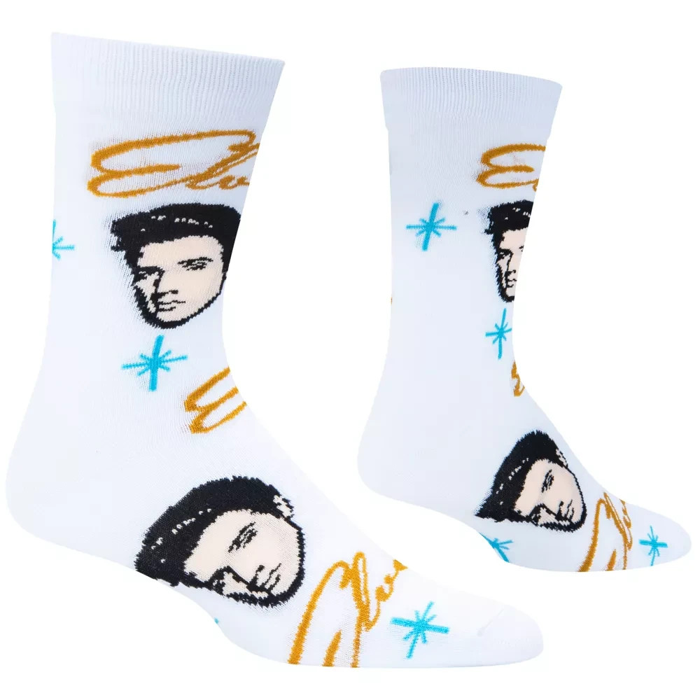 Elvis Presley Print Novelty Socks Crazy Socks Men’s Fun Socks Large