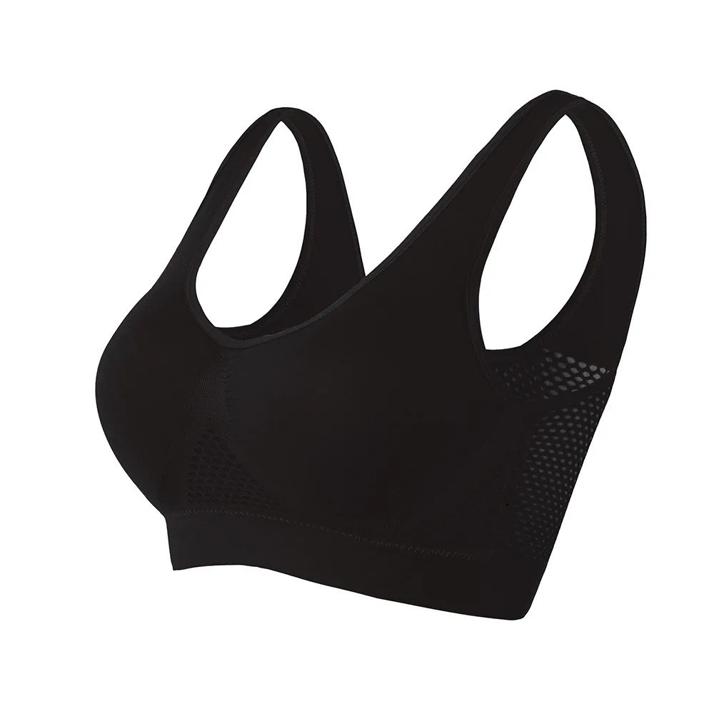 Sports Bra Seamless Yoga Everyday Wireless Push Up Comfort Top Stretch Fitness