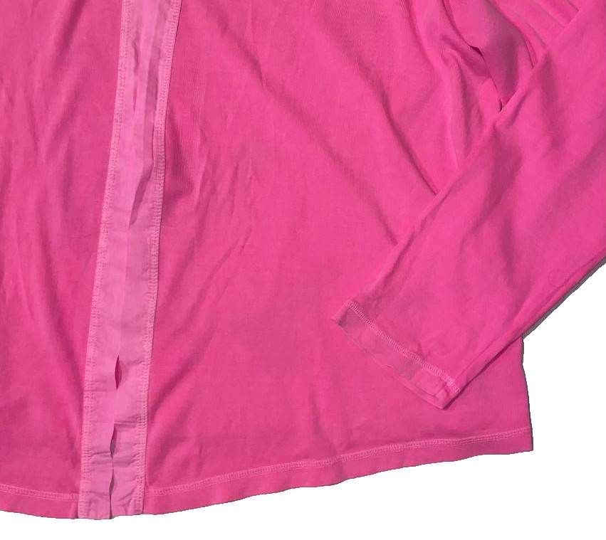 Fresh Produce 2x cosmos pink $74 essential jersey cotton open cardigan top nwt