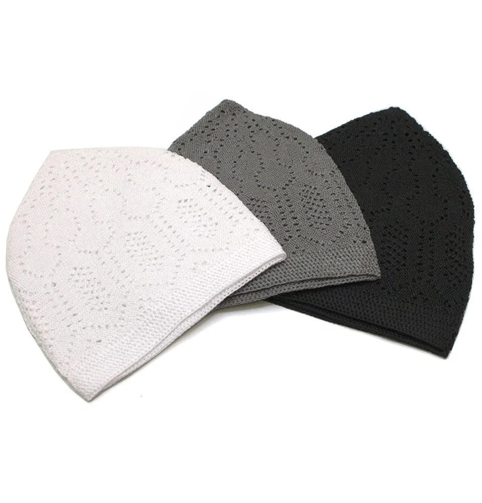 Islamic Kufis Prayer Cap,Kufi, Kufis- Mens Muslim Hat-Buy 3 get 1 Free